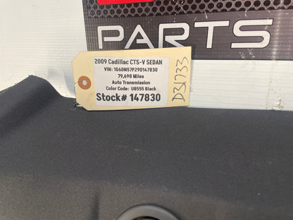 2009 Cadillac CTS-V Sedan Rear Window Package Tray Panel Trim OEM - Day's Parts Yard