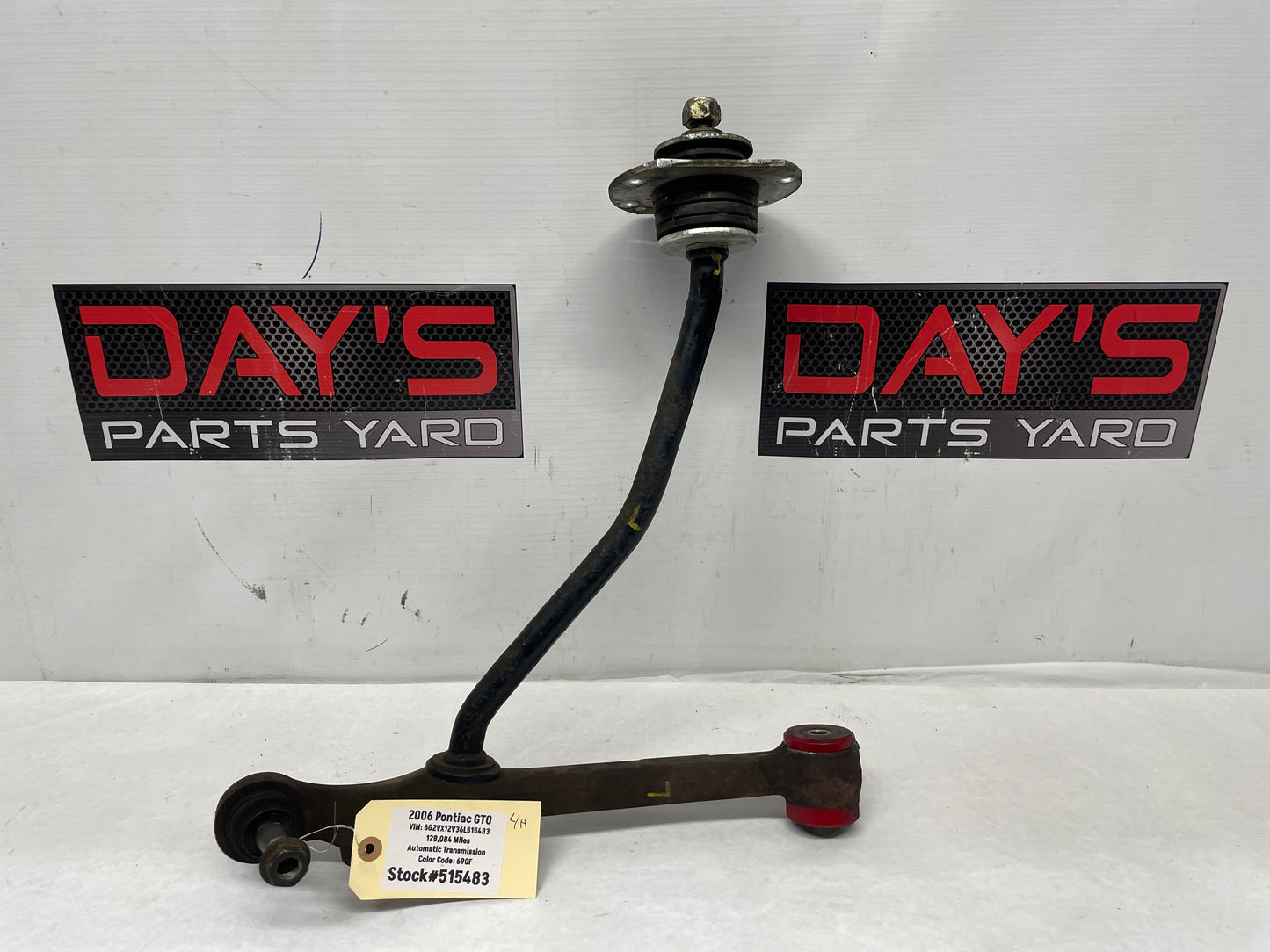 2006 Pontiac GTO LH Driver Front Suspension Lower Control Arm Radius Rod OEM - Day's Parts Yard