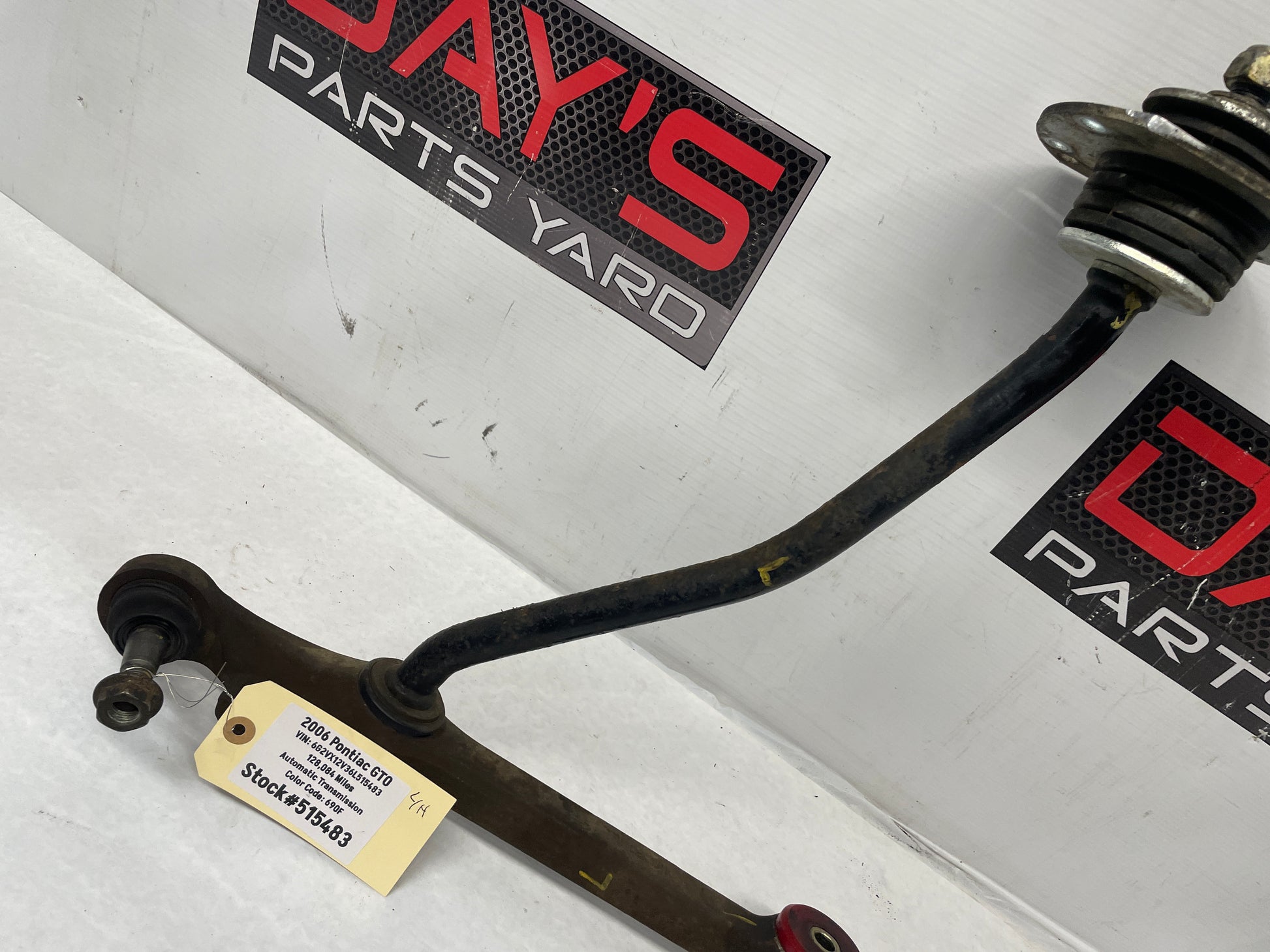 2006 Pontiac GTO LH Driver Front Suspension Lower Control Arm Radius Rod OEM - Day's Parts Yard