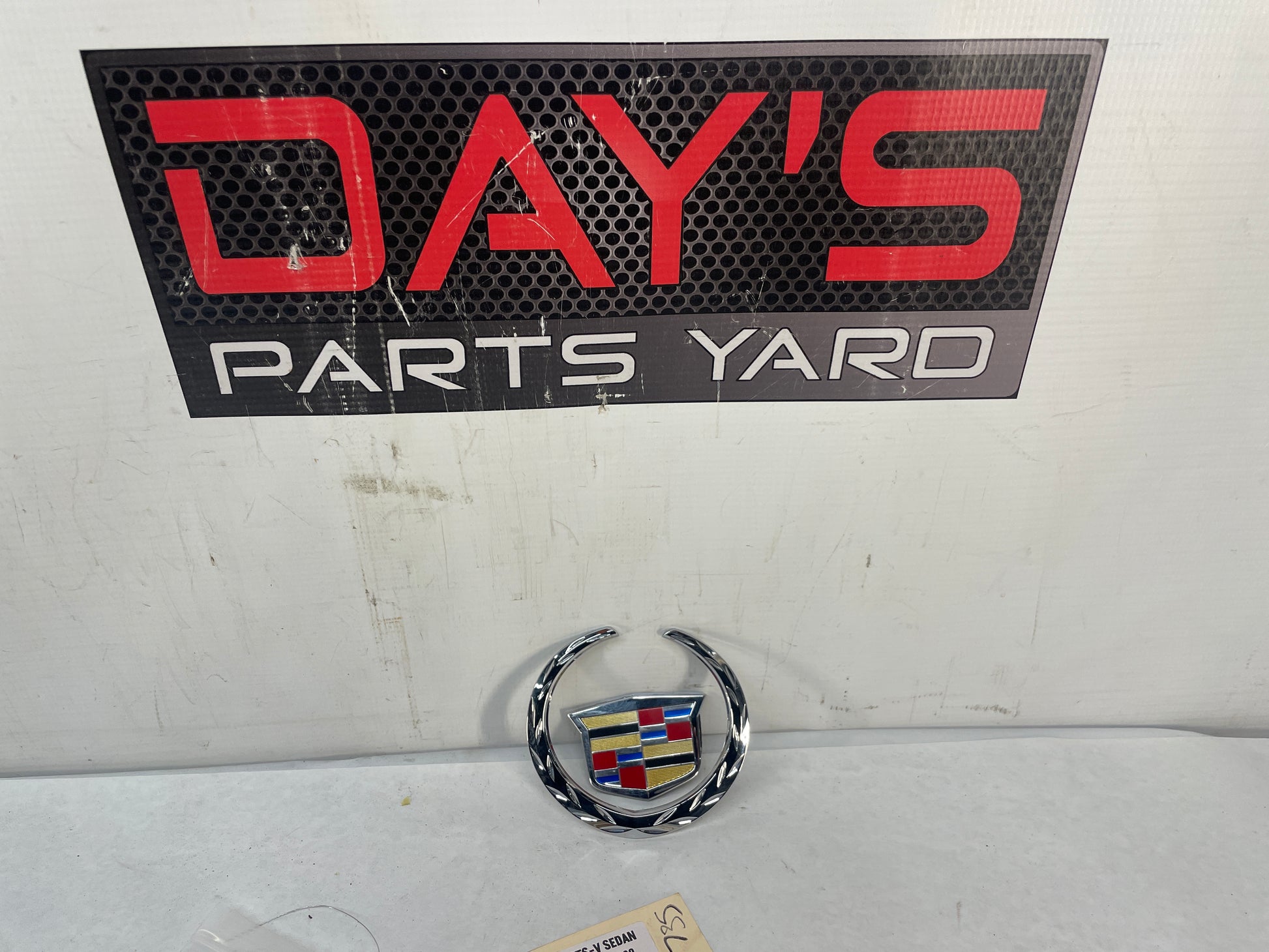 2009 Cadillac CTS-V Sedan Rear Trunk Deck Lid Ornament Emblem Logo Badge Shield OEM - Day's Parts Yard
