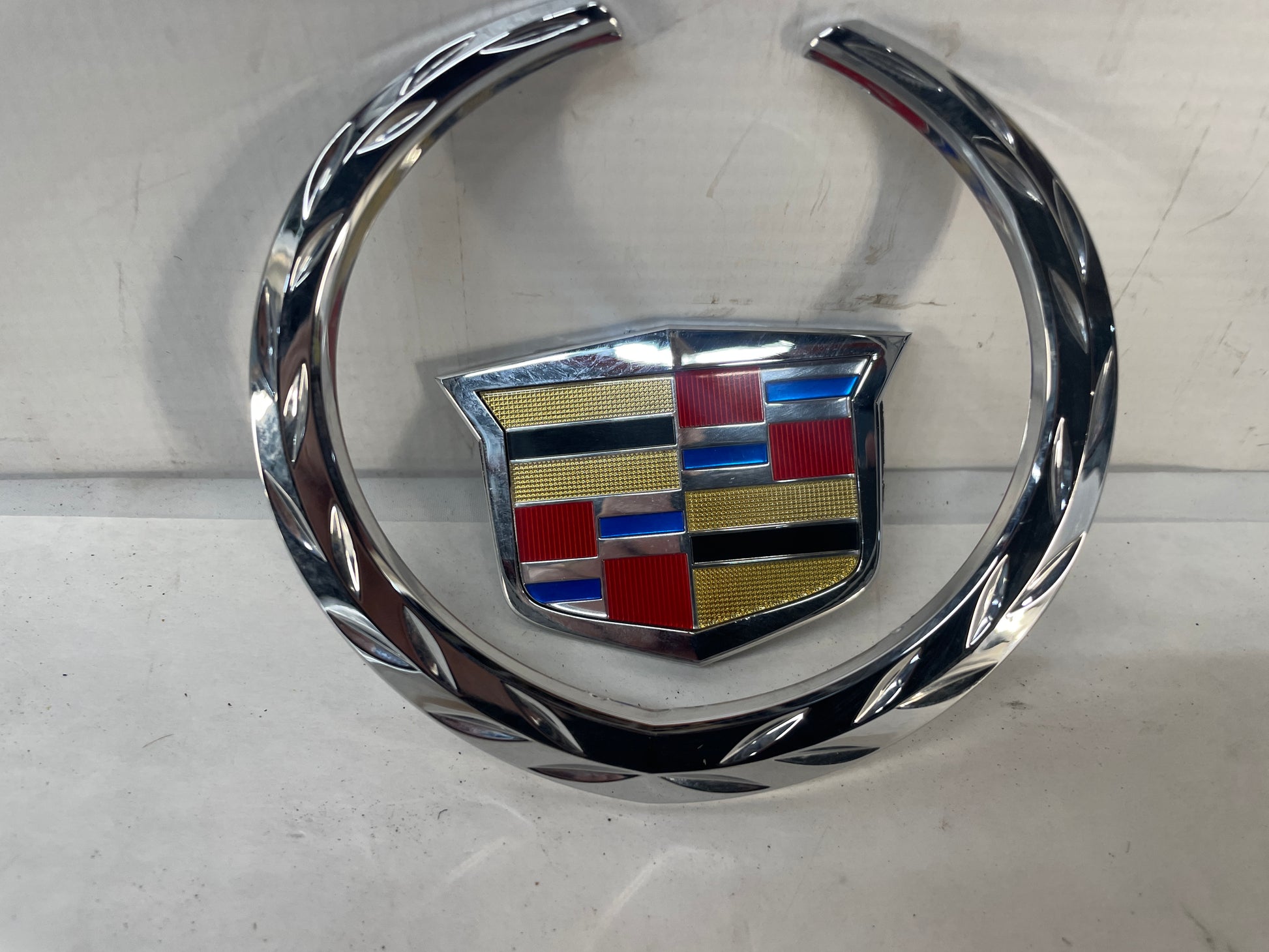 2009 Cadillac CTS-V Sedan Rear Trunk Deck Lid Ornament Emblem Logo Badge Shield OEM - Day's Parts Yard