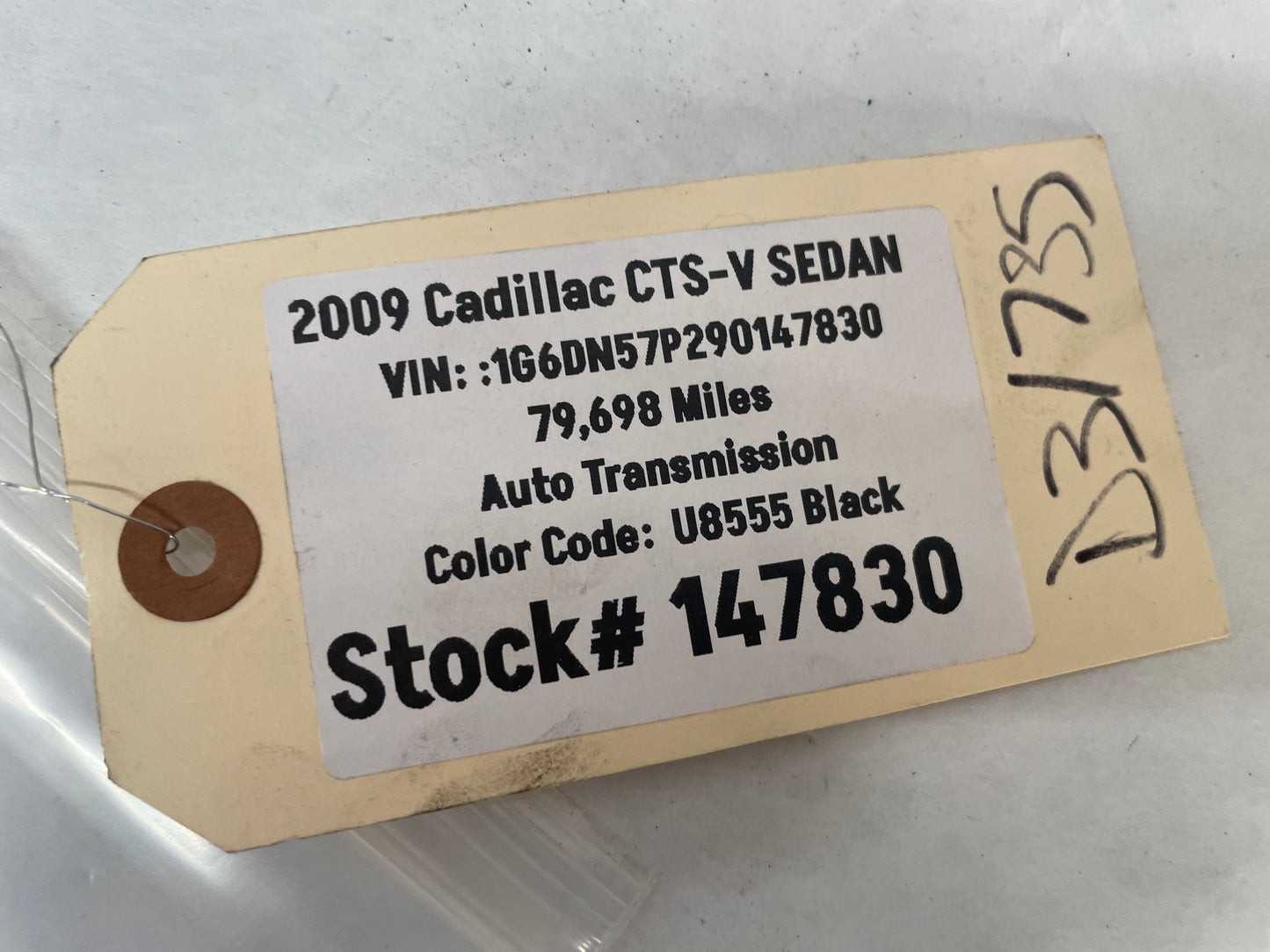 2009 Cadillac CTS-V Sedan Rear Trunk Deck Lid Ornament Emblem Logo Badge Shield OEM - Day's Parts Yard