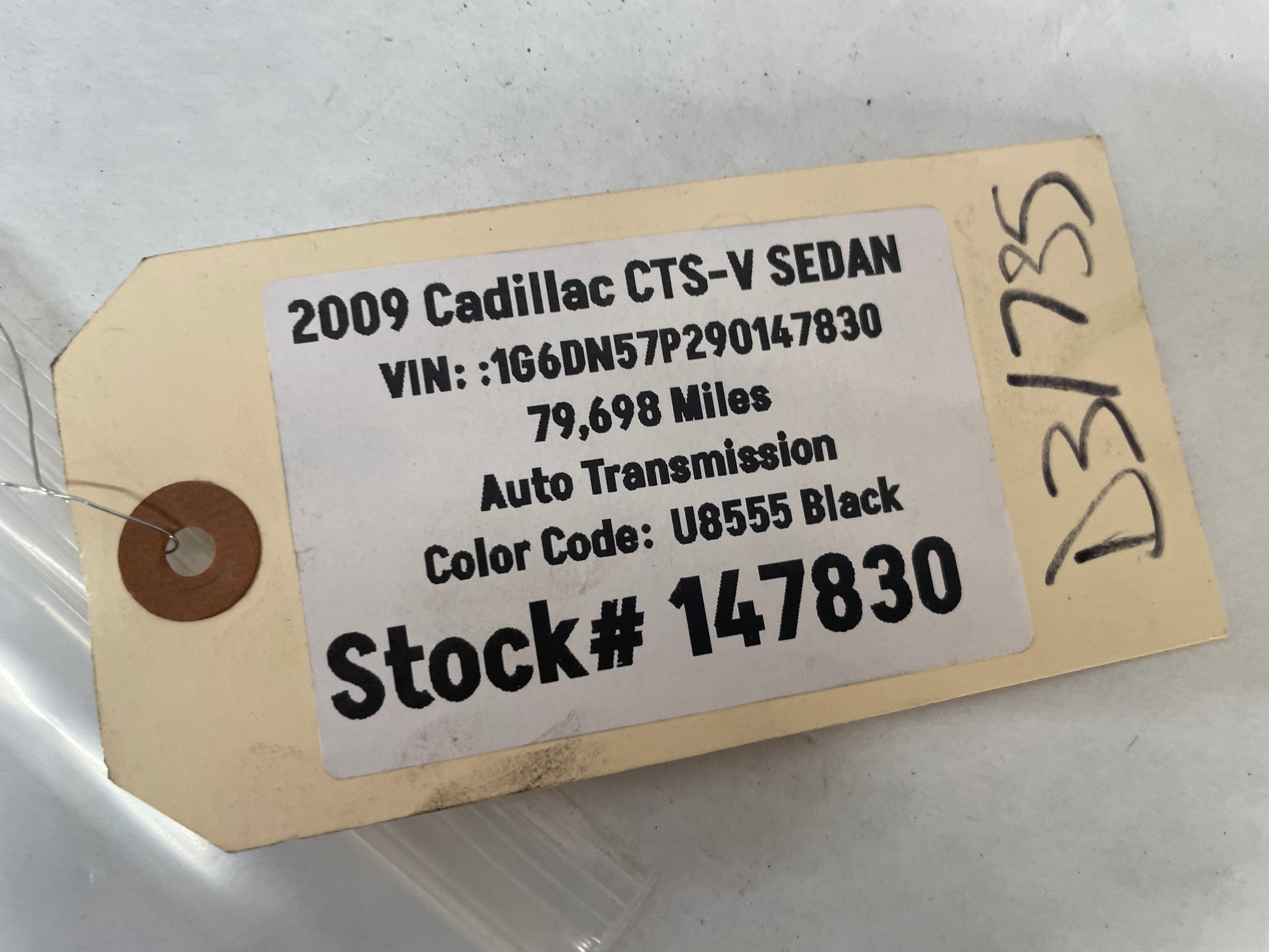 2009 Cadillac CTS-V Sedan Rear Trunk Deck Lid Ornament Emblem Logo Badge Shield OEM - Day's Parts Yard