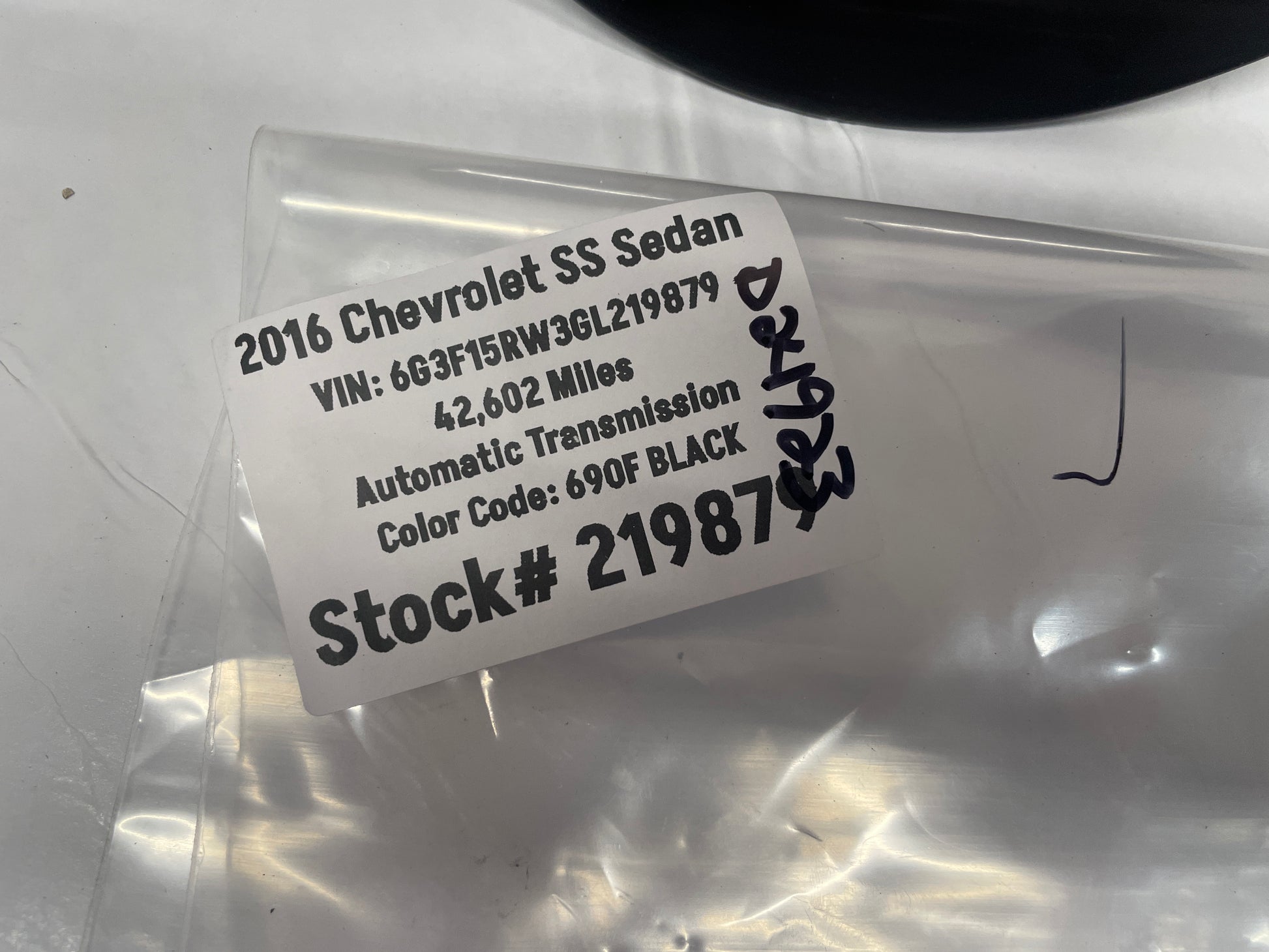 2016 Chevy SS Sedan Fuel Gas Door Cover Black OEM - Day's Parts Yard