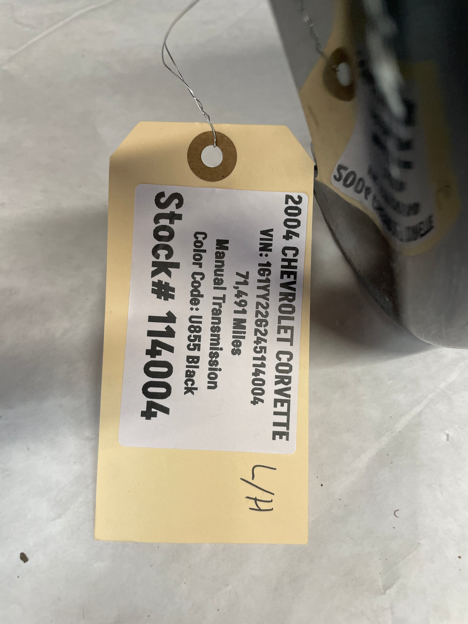 2004 Chevy C5 Corvette LH Driver Front Fender Black OEM - Day's Parts Yard