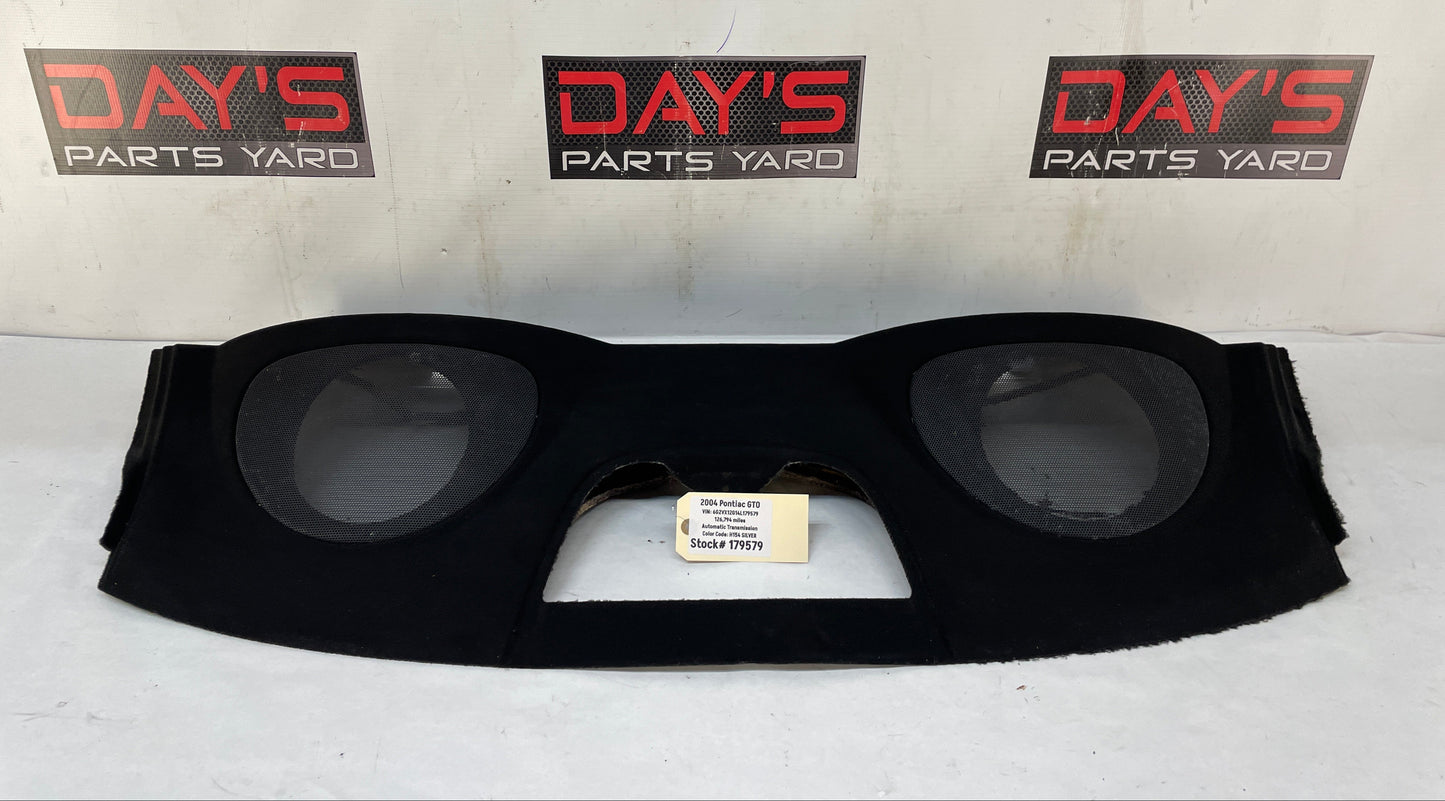 2004 Pontiac GTO Rear Interior Deck Package Tray Window Panel Trim OEM - Day's Parts Yard