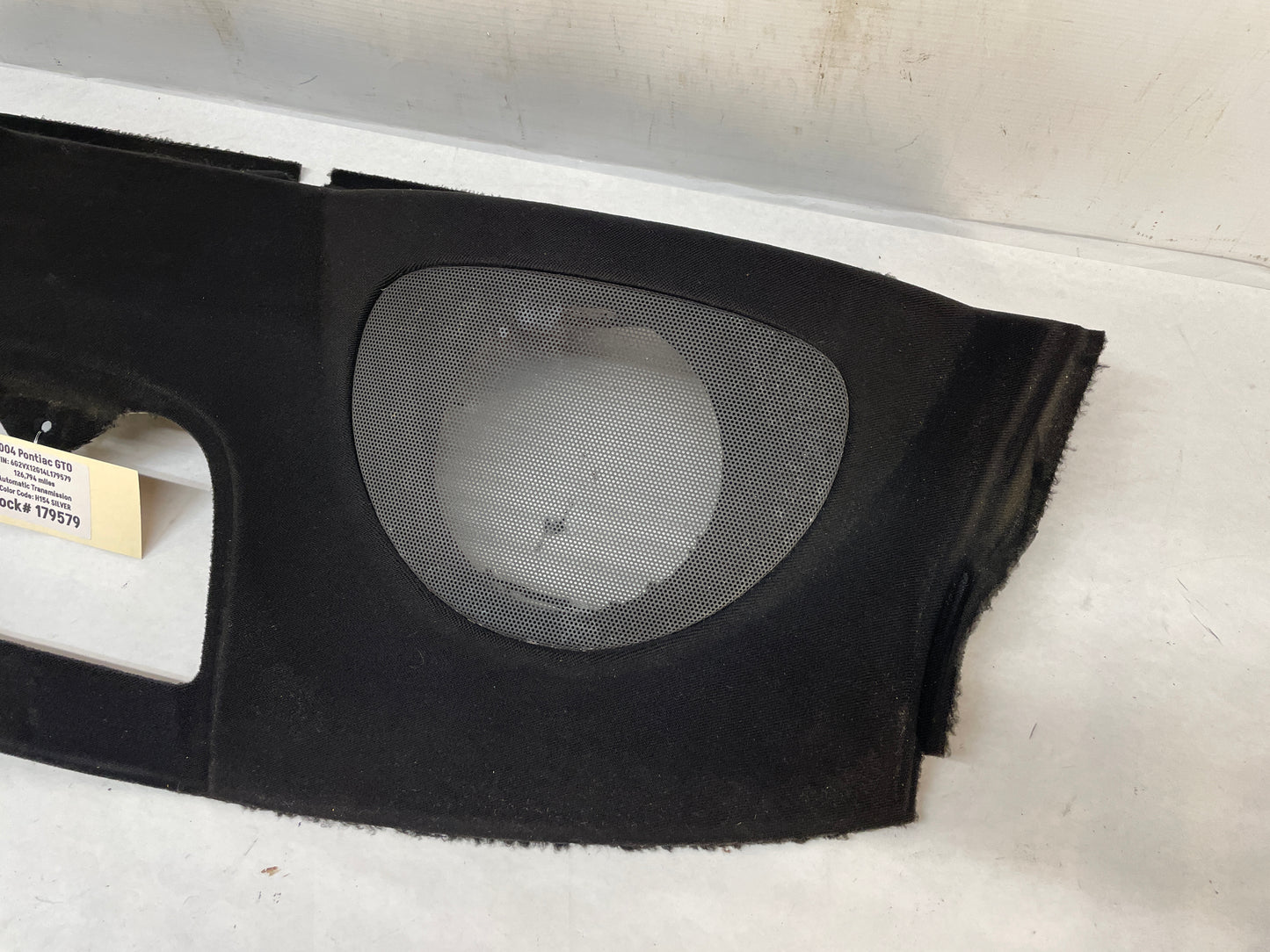 2004 Pontiac GTO Rear Interior Deck Package Tray Window Panel Trim OEM - Day's Parts Yard