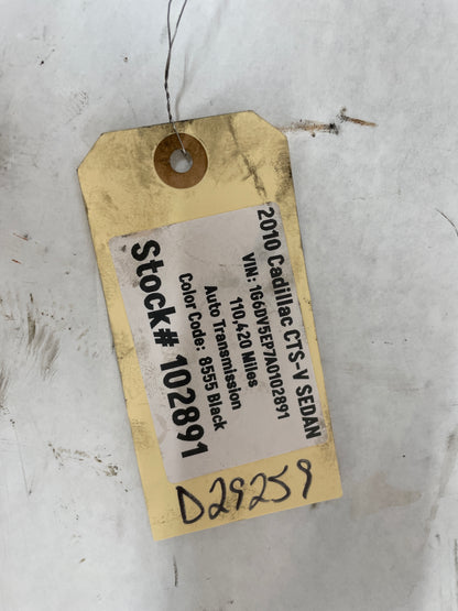 2010 Cadillac CTS-V Sedan LH Driver Front Hard Brake Line OEM