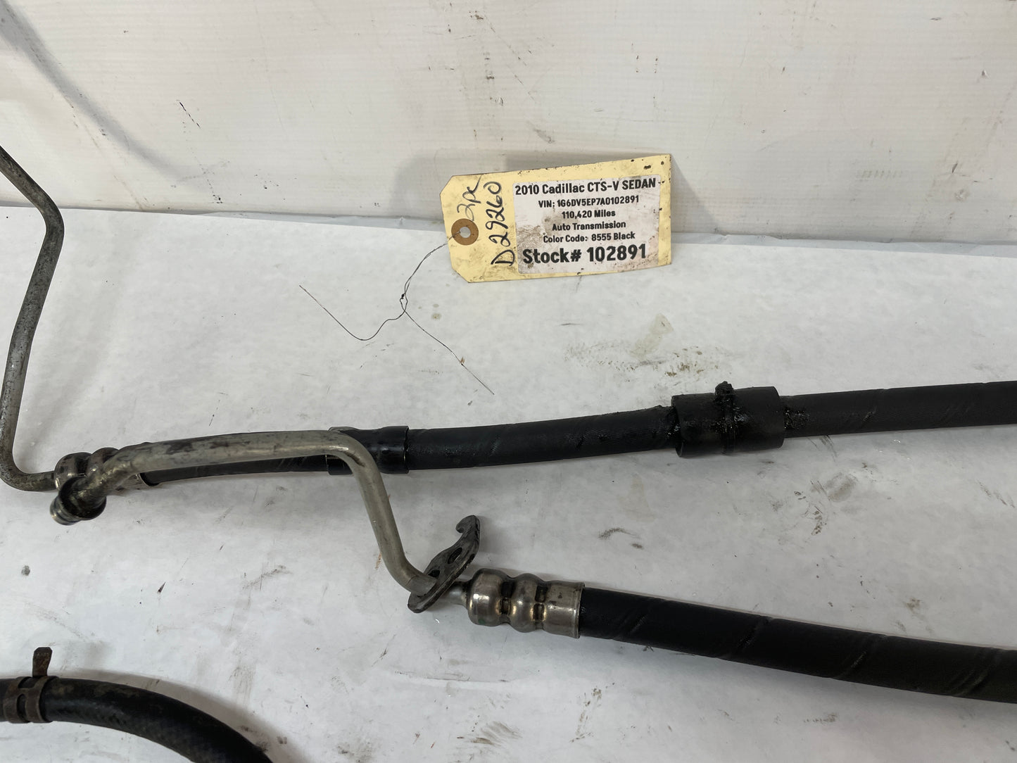 2010 Cadillac CTS-V Sedan Power Steering Lines Hoses Tubes OEM