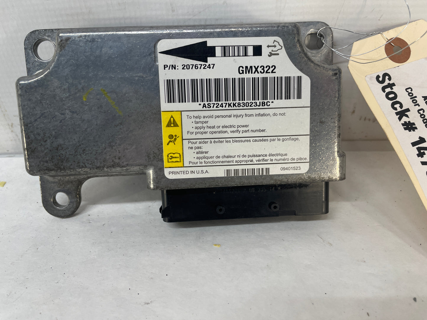 2009 Cadillac CTS-V Sedan Air Bag Airbag SRS RCM Sensing Control Module (OEM) - Day's Parts Yard