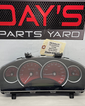 2006 Pontiac GTO Gauge Cluster Speedometer OEM