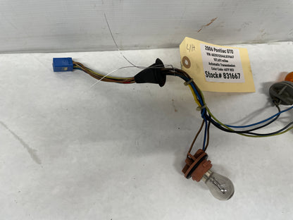 2006 Pontiac GTO LH Driver Tail Light Taillight Wire Wiring Harness OEM - Day's Parts Yard
