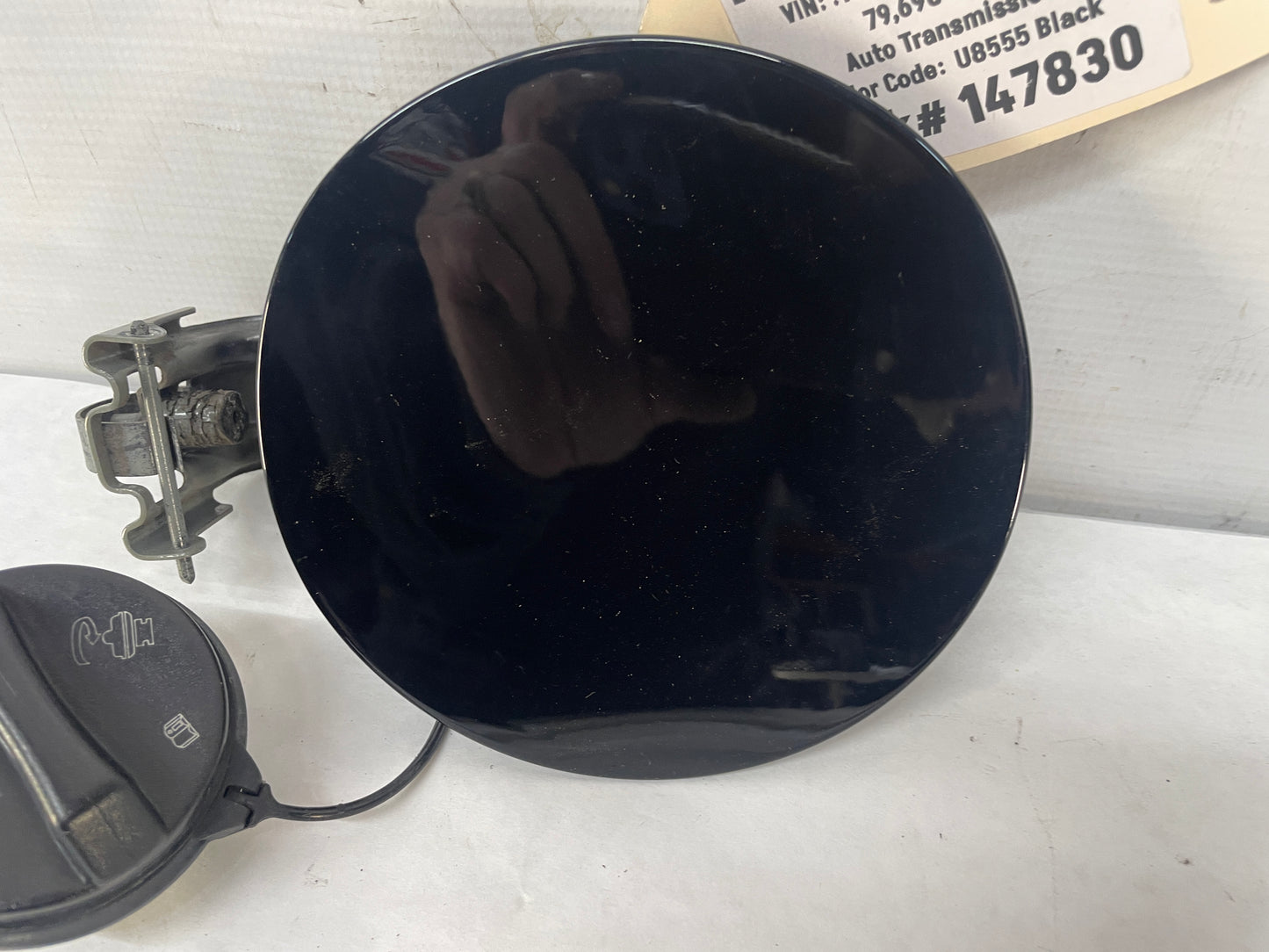 2009 Cadillac CTS-V Sedan Fuel Gas Lid Tank Door Cover w/ Cap Black OEM - Day's Parts Yard