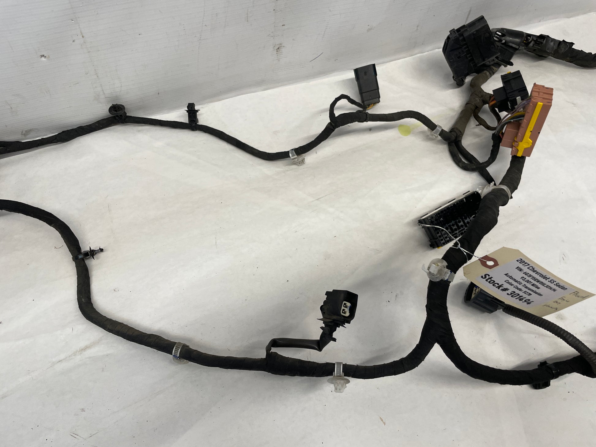 2017 Chevy SS Sedan Fire Wall Front Chassis Engine Bay Wire Wiring Harness OEM - Day's Parts Yard