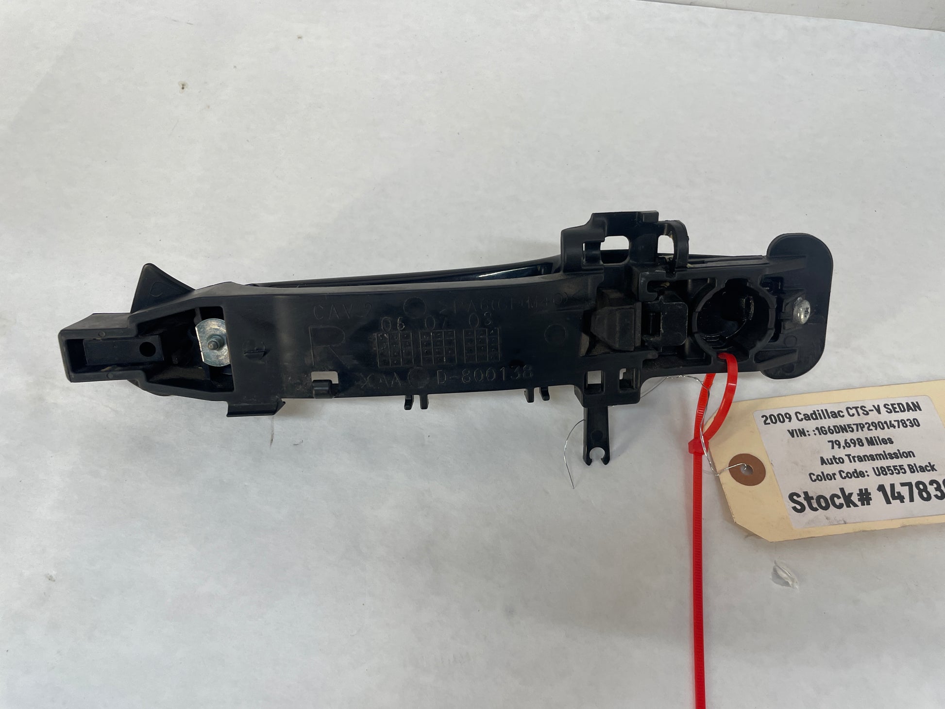 2009 Cadillac CTS-V Sedan RH Passenger Rear Exterior Door Handle Assembly OEM - Day's Parts Yard