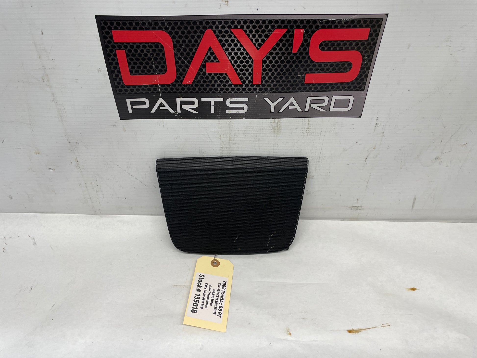 2008 Pontiac G8 GT Center Dash Radio Bezel Speaker Cover Grille OEM - Day's Parts Yard