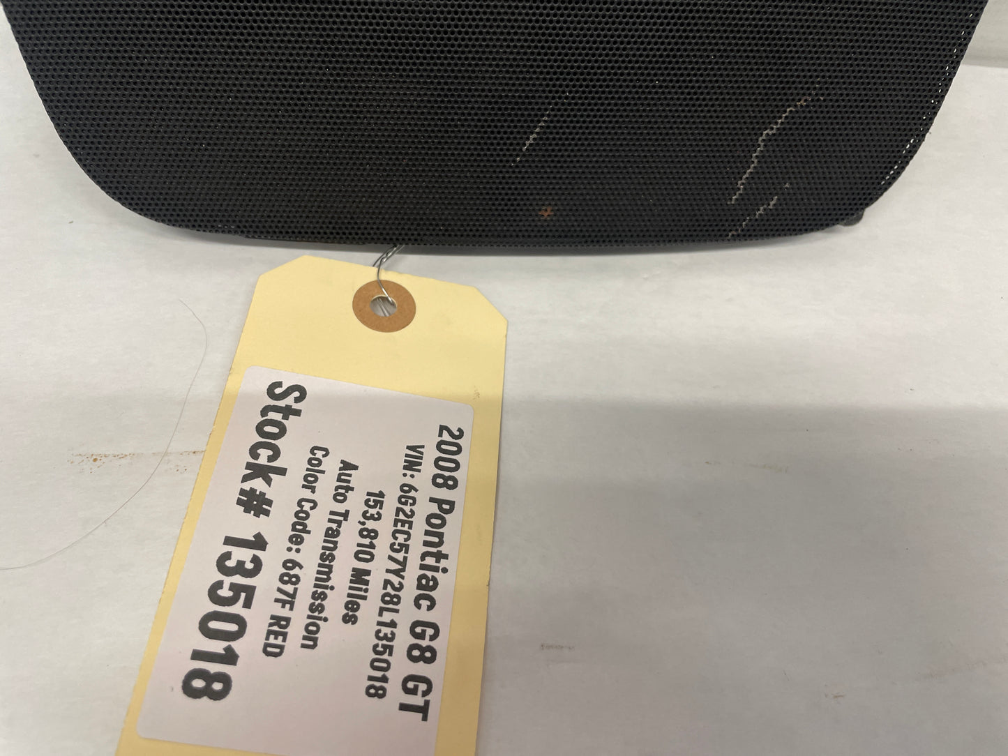 2008 Pontiac G8 GT Center Dash Radio Bezel Speaker Cover Grille OEM - Day's Parts Yard