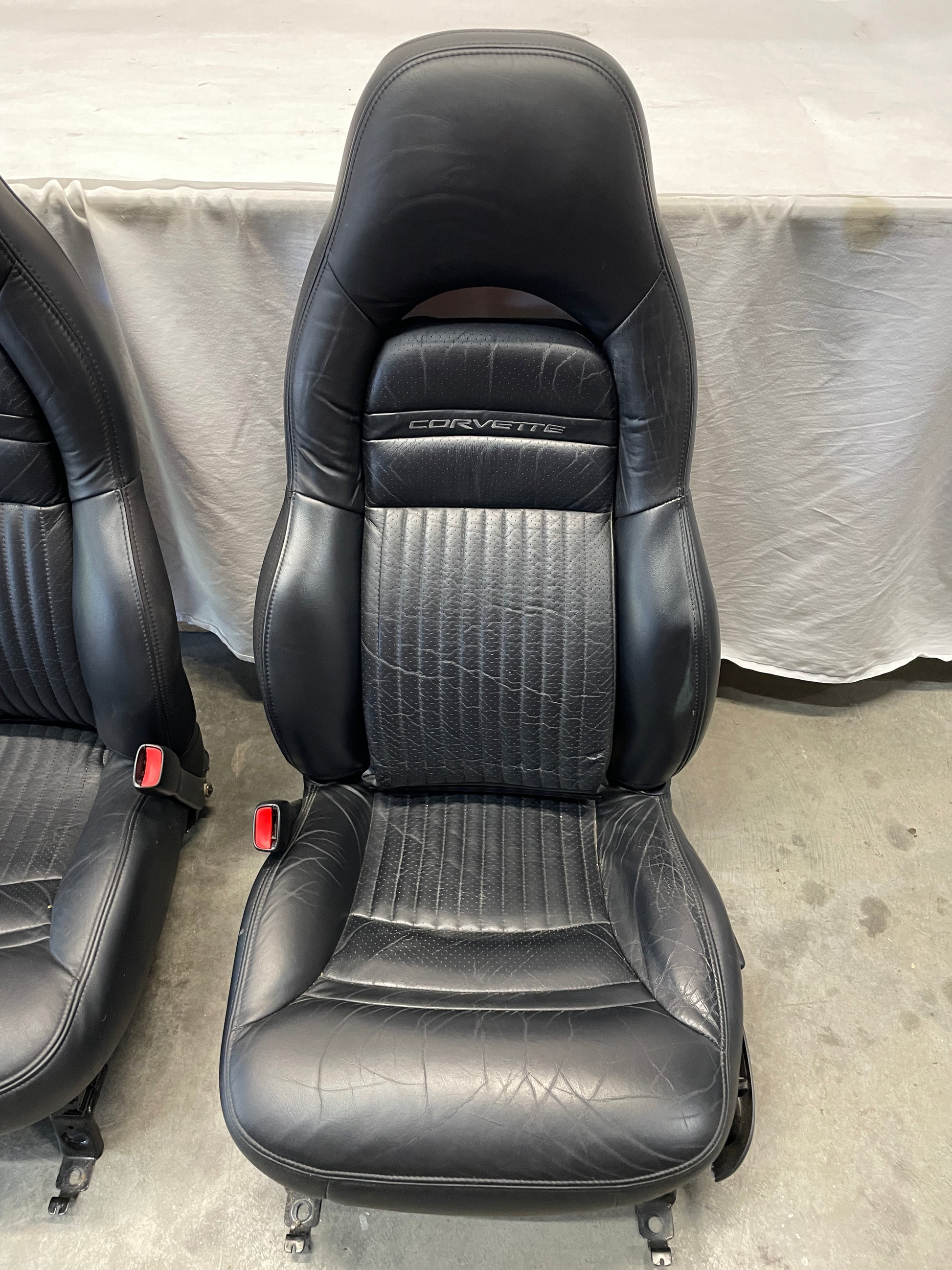 2004 Chevy C5 Corvette Black Leather Seats OEM - Day's Parts Yard
