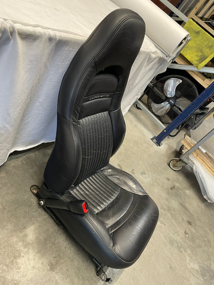 2004 Chevy C5 Corvette Black Leather Seats OEM - Day's Parts Yard
