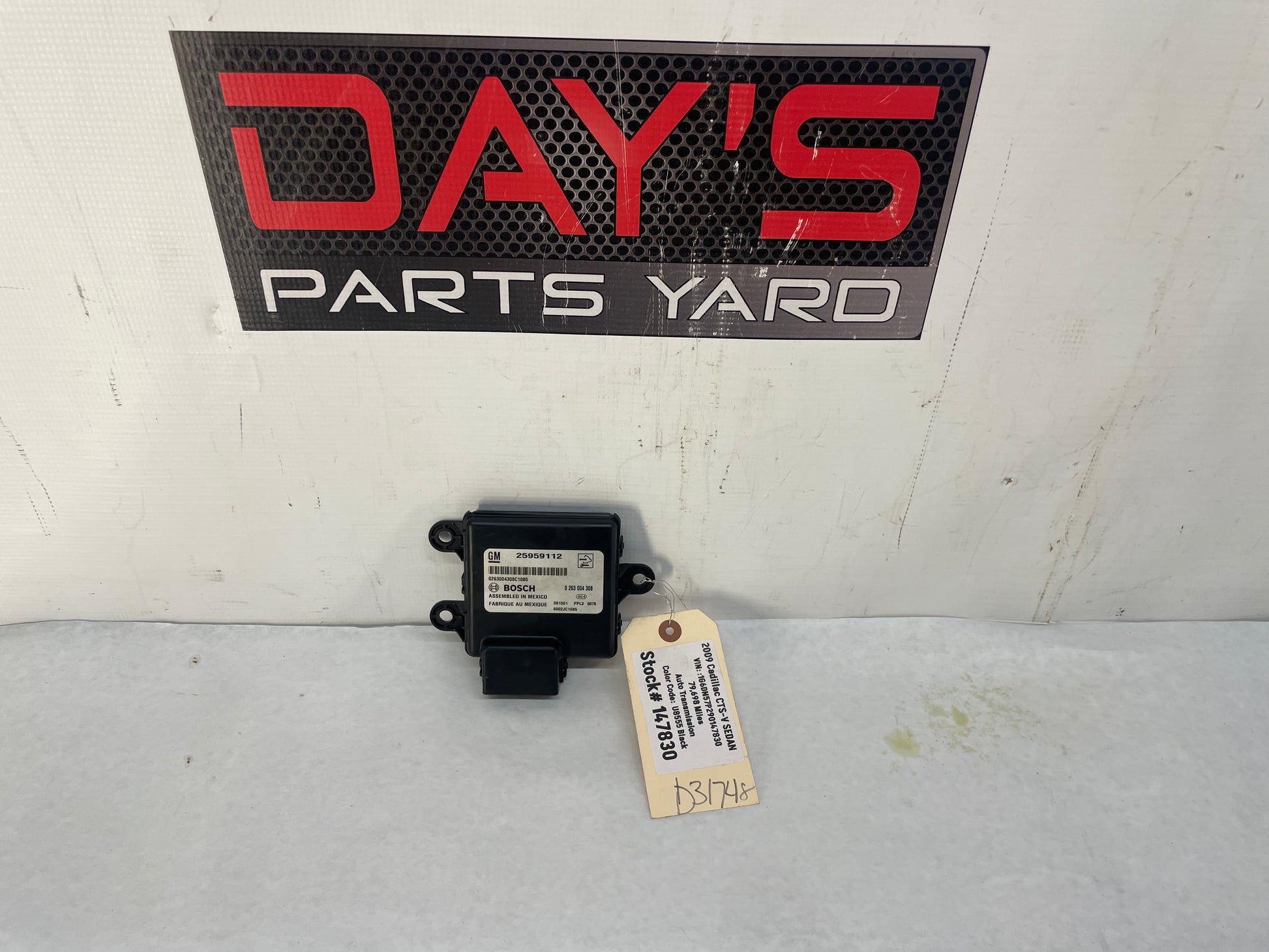 2009 Cadillac CTS-V Sedan Parking Assist Control Module OEM - Day's Parts Yard