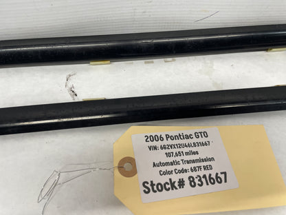 2006 Pontiac GTO RH & LH Door Window Belt Molding Trim OEM - Day's Parts Yard