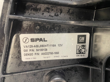 2018 Chevy Camaro ZL1 Radiator Engine Cooling Fan Assembly OEM