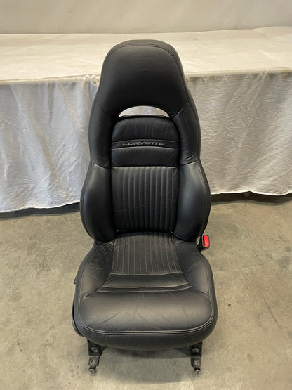 2004 Chevy C5 Corvette Black Leather Seats OEM - Day's Parts Yard