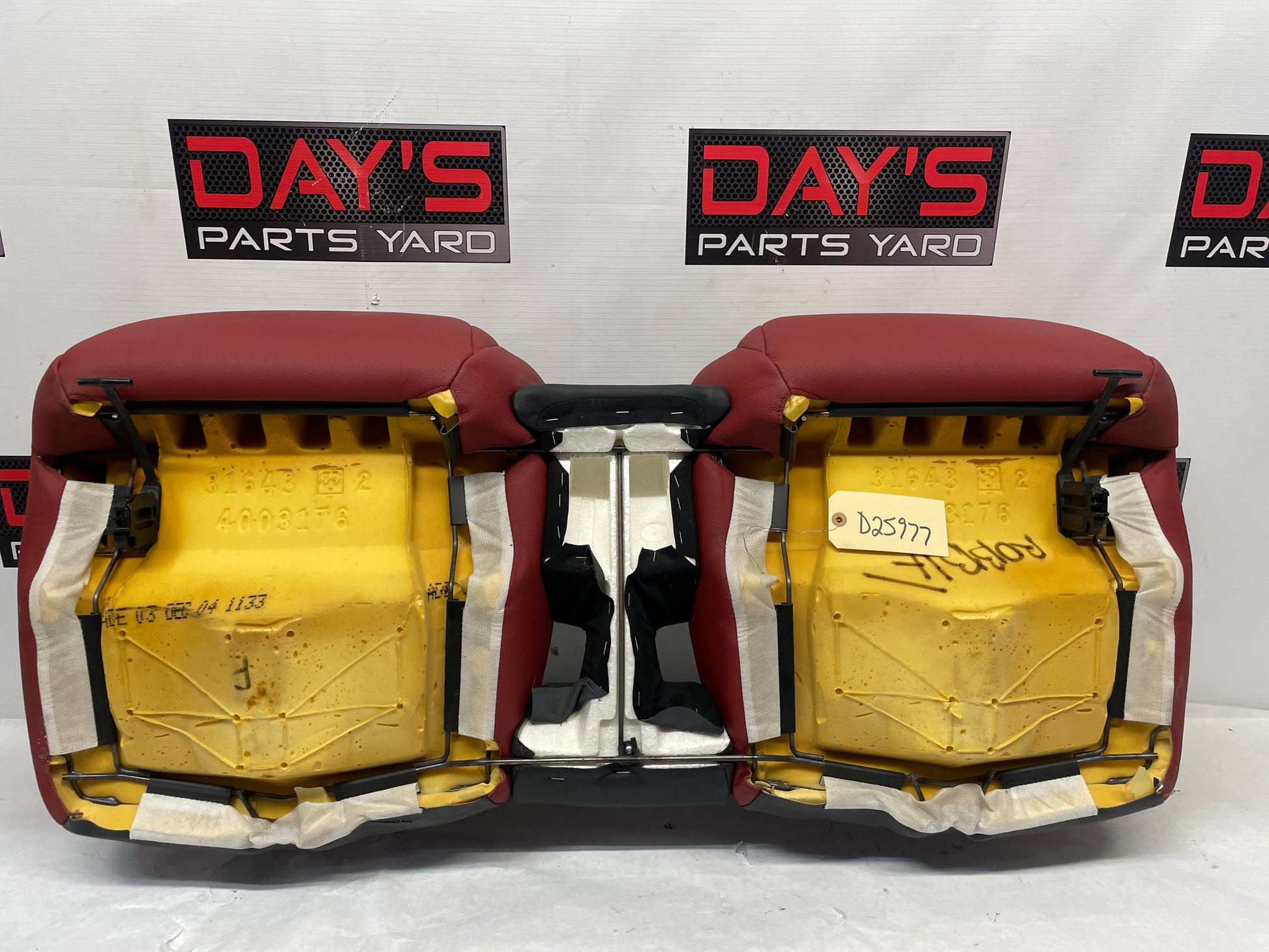 2006 Pontiac GTO Rear Bottom Seat Red OEM - Day's Parts Yard