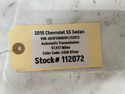 2015 Chevy SS Sedan Radiator Coolant Heater Hoses Lines Tubes OEM