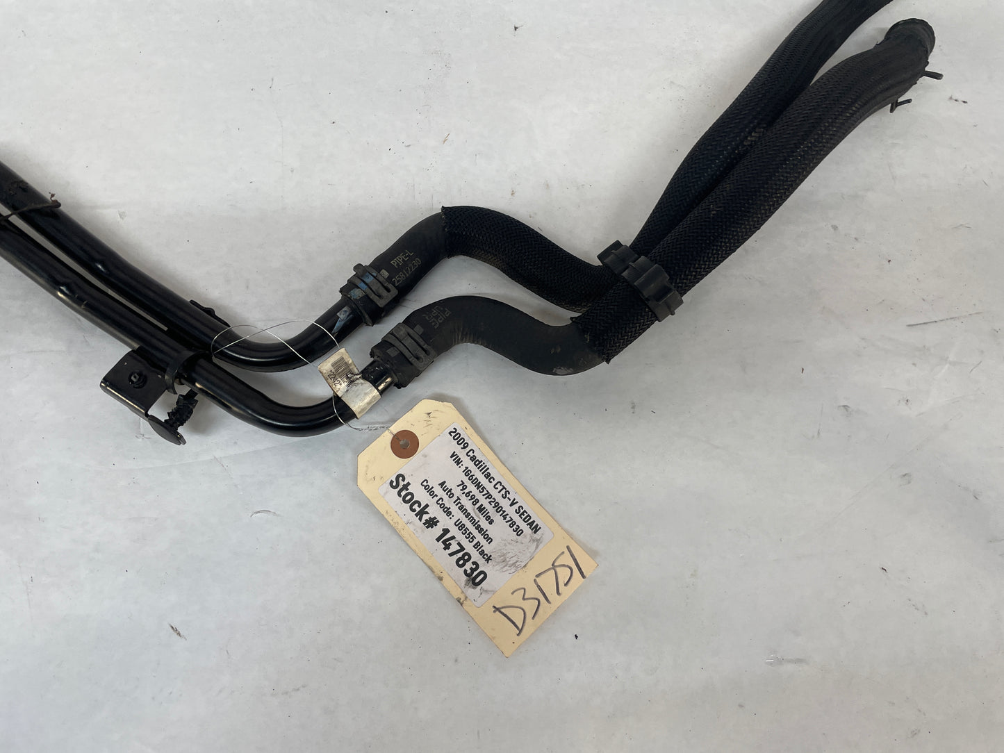 2009 Cadillac CTS-V Supercharger Intercooler Coolant Lines Hoses Tubes OEM - Day's Parts Yard