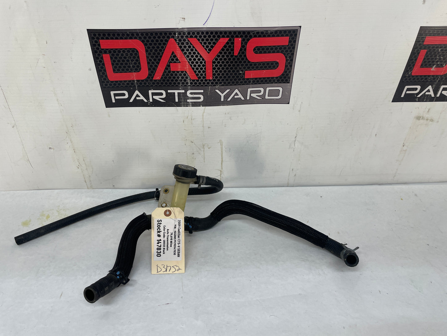 2009 Cadillac CTS-V Super Charger Intercooler Coolant Reservoir Hoses Lines Tubes OEM - Day's Parts Yard