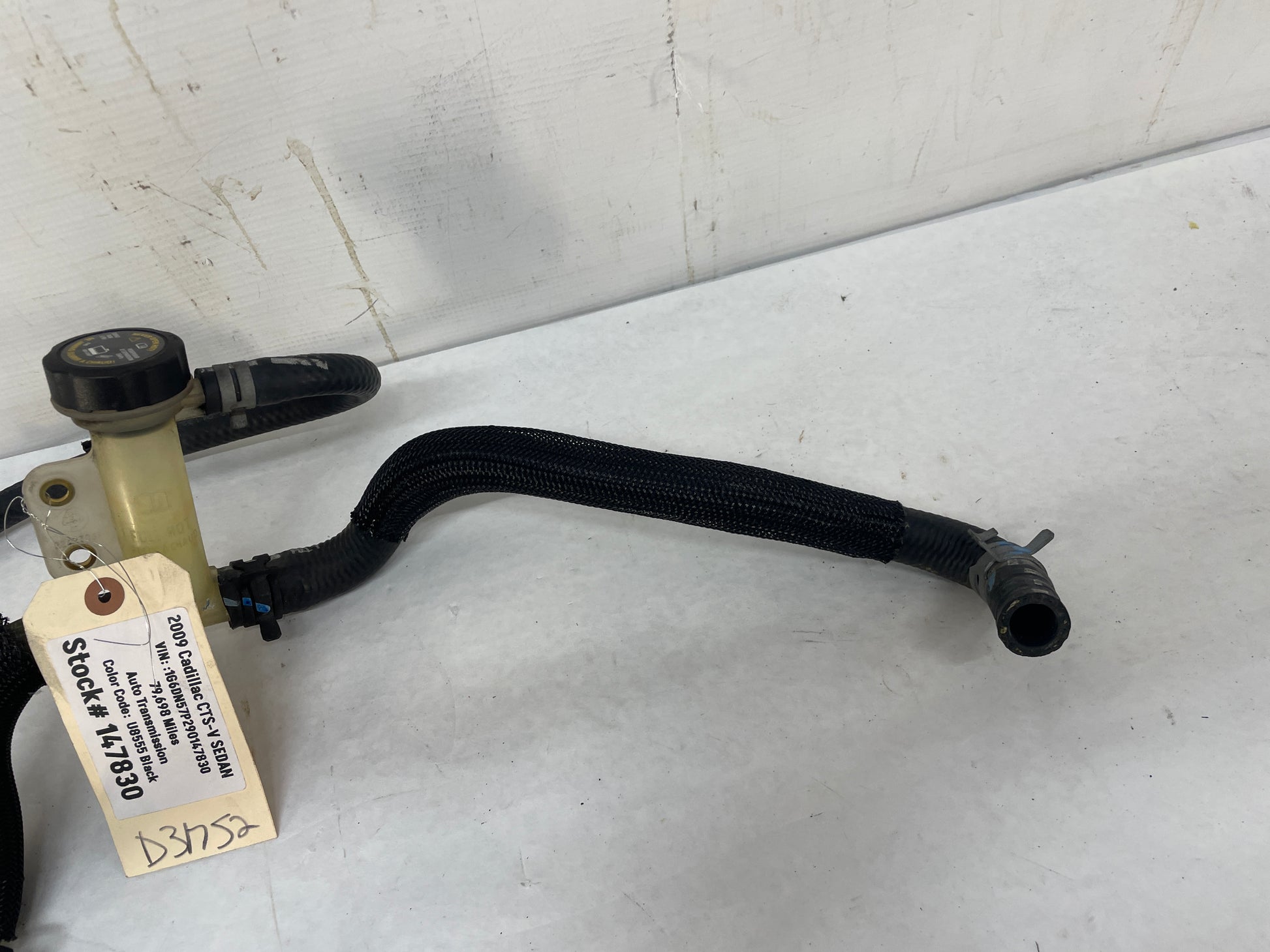 2009 Cadillac CTS-V Super Charger Intercooler Coolant Reservoir Hoses Lines Tubes OEM - Day's Parts Yard