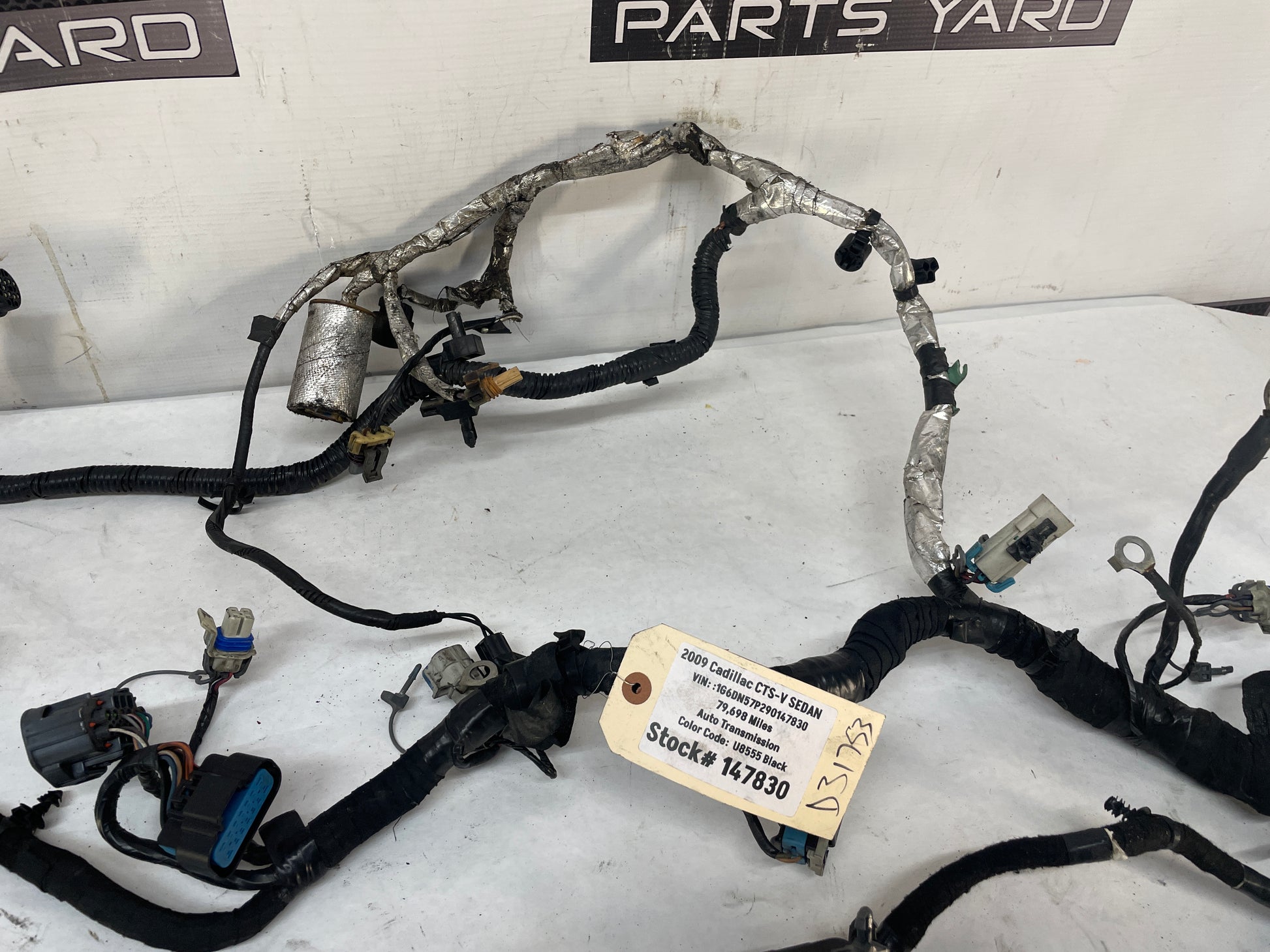 2009 Cadillac CTS-V Sedan Engine Motor Automatic Transmission Wire Wiring Harness OEM - Day's Parts Yard