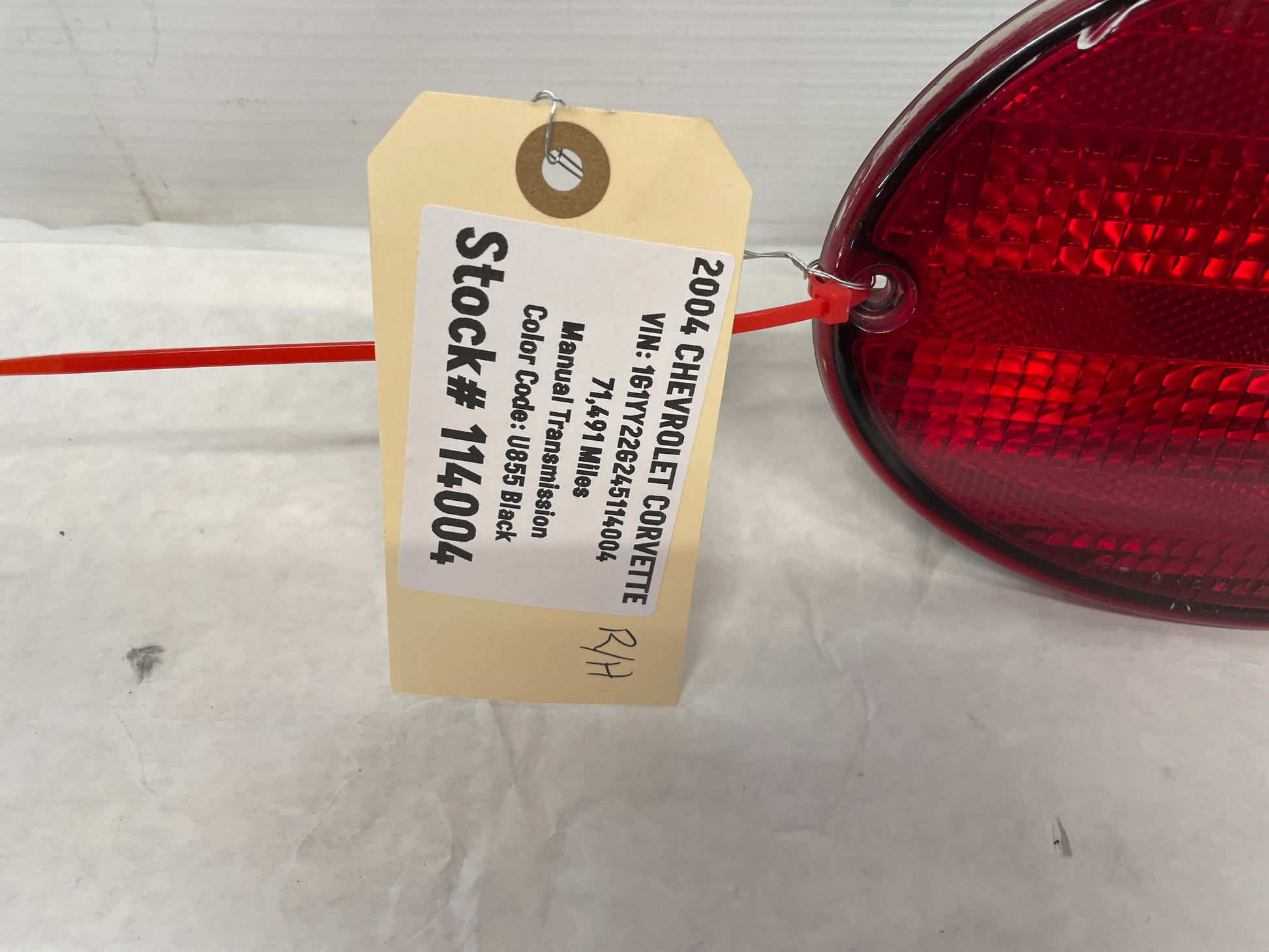 2004 Chevy C5 Corvette RH Passenger Taillight Tail Light Lamp OEM - Day's Parts Yard