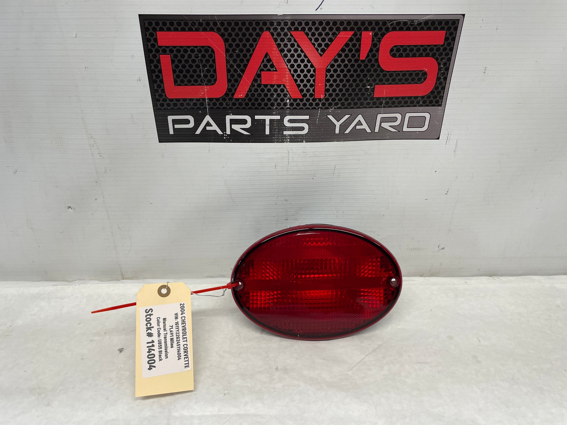 2004 Chevy C5 Corvette RH Passenger Taillight Tail Light Lamp OEM - Day's Parts Yard
