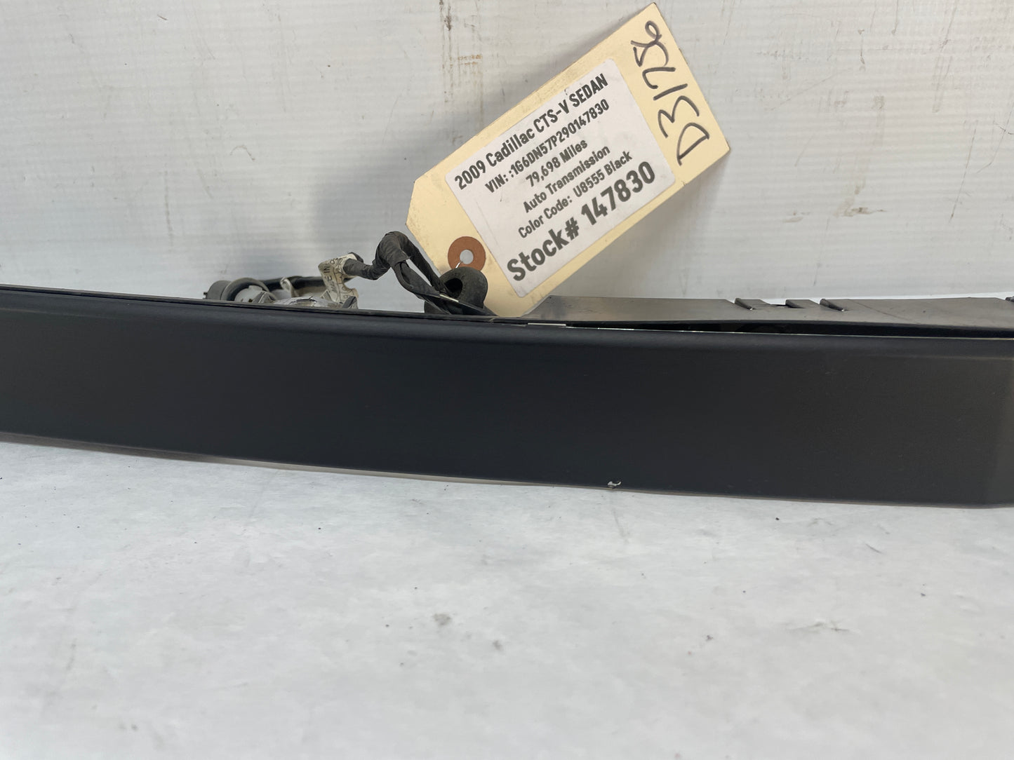 2009 Cadillac CTS-V Sedan Rear Trunk Deck Lid Applique Insert Molding Panel OEM - Day's Parts Yard