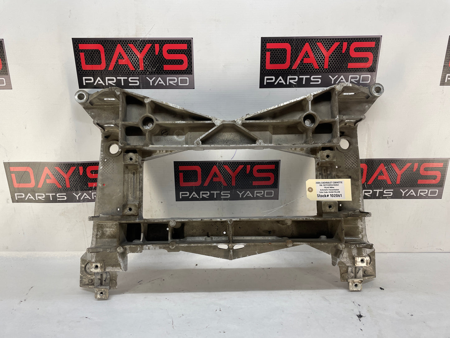 2004 Chevy C5 Corvette Front Suspension Engine Crossmember Cradle K Member Frame OEM - Day's Parts Yard
