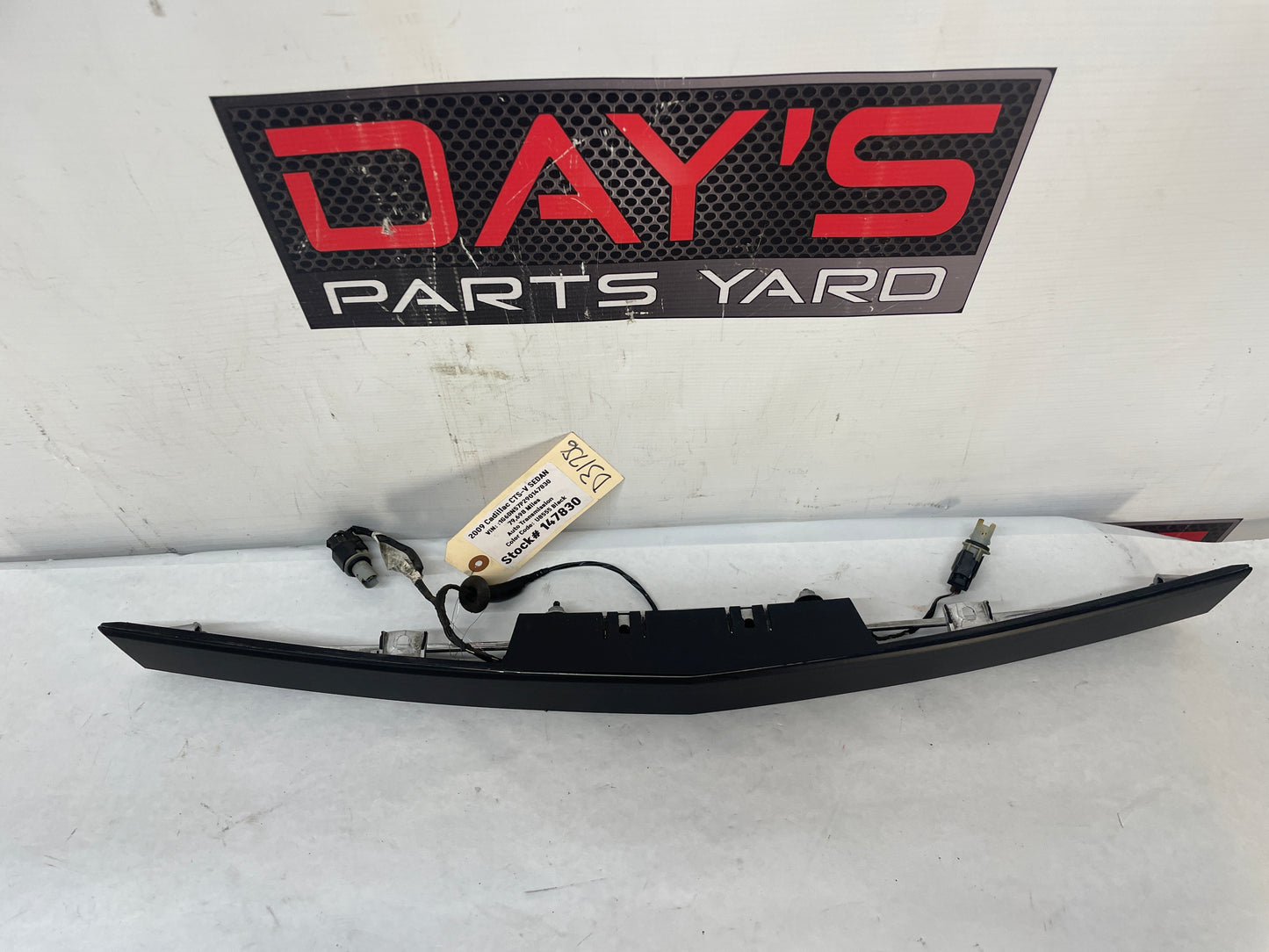 2009 Cadillac CTS-V Sedan Rear Trunk Deck Lid Applique Insert Molding Panel OEM - Day's Parts Yard