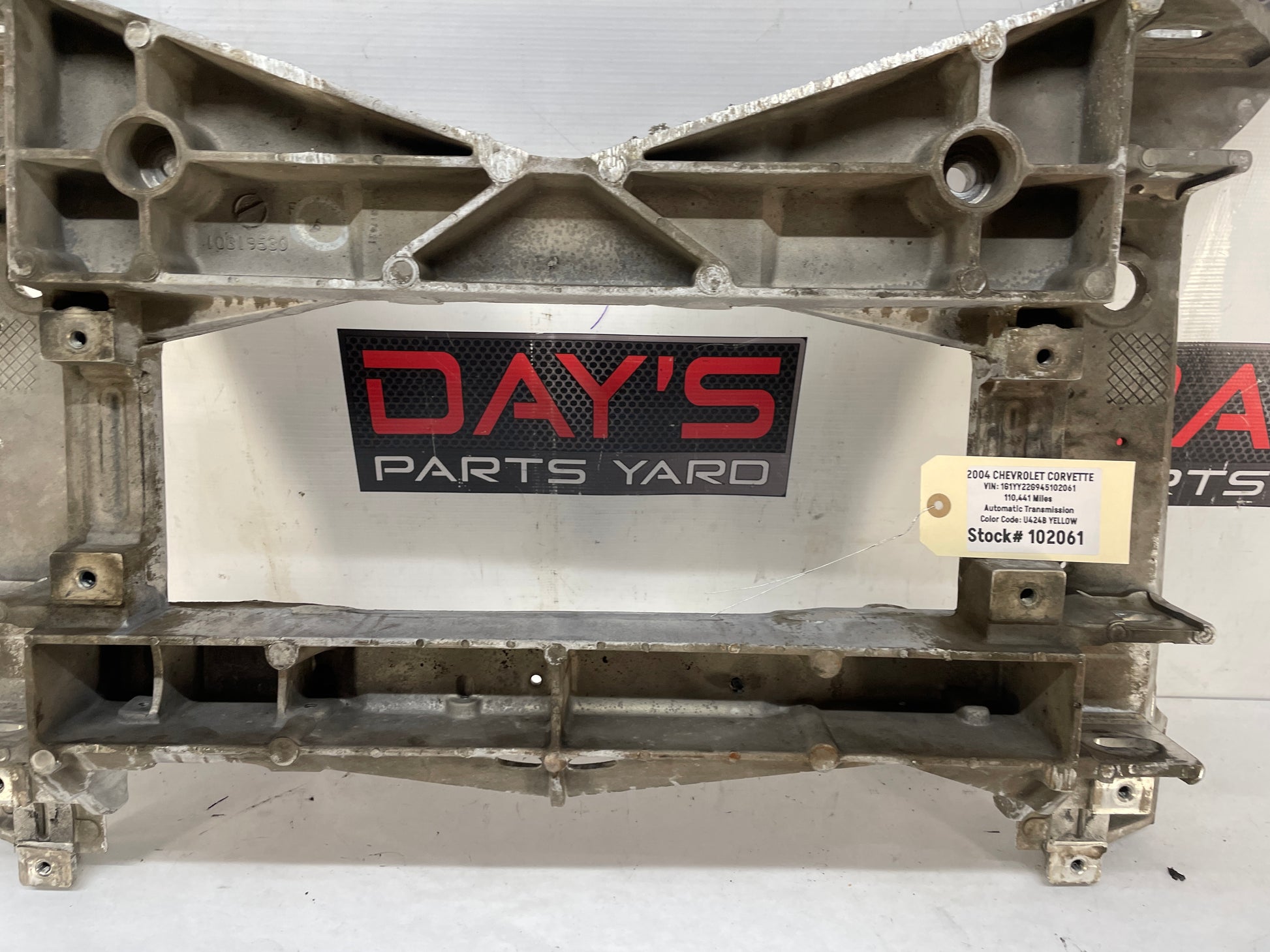 2004 Chevy C5 Corvette Front Suspension Engine Crossmember Cradle K Member Frame OEM - Day's Parts Yard