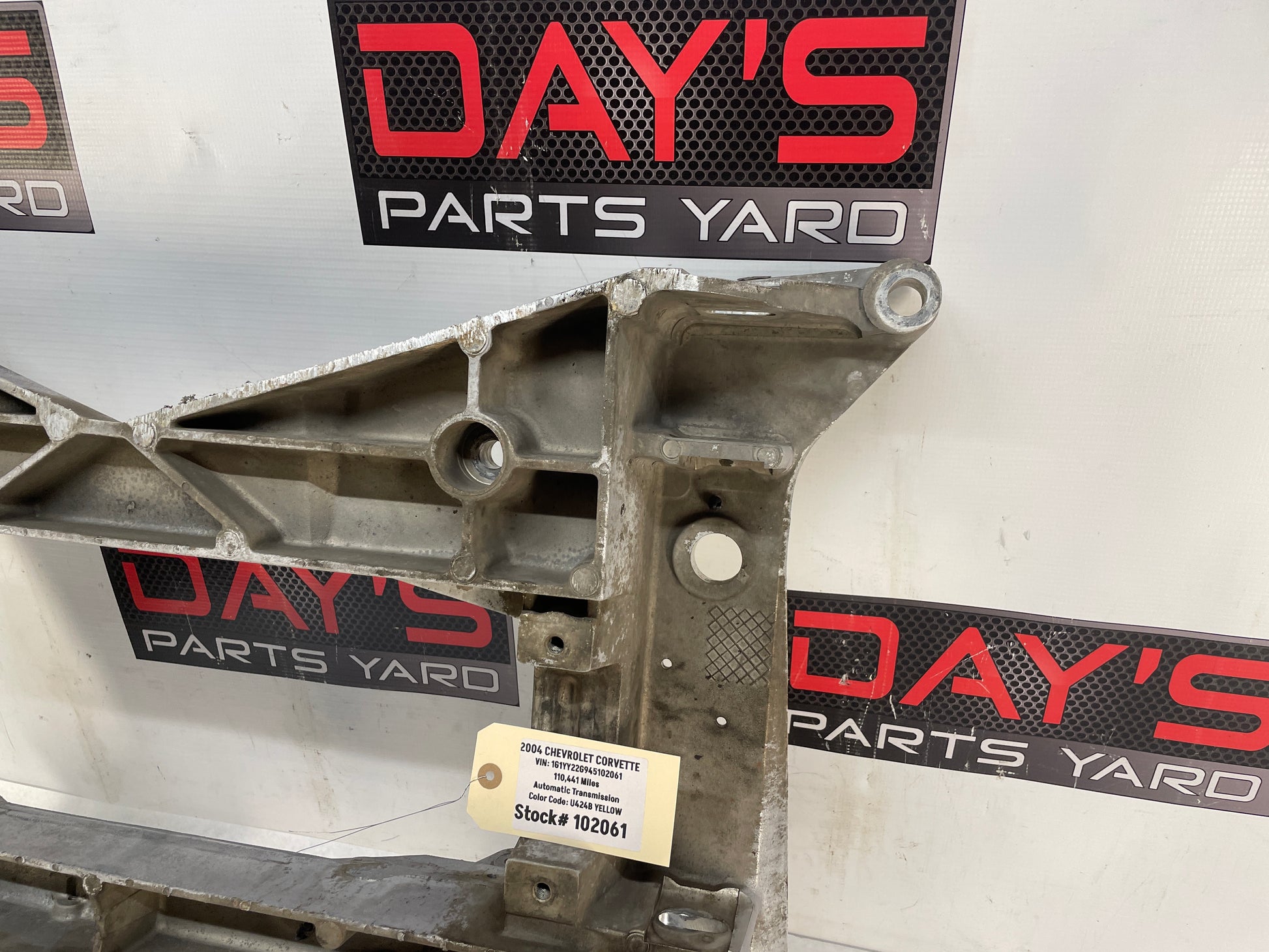 2004 Chevy C5 Corvette Front Suspension Engine Crossmember Cradle K Member Frame OEM - Day's Parts Yard