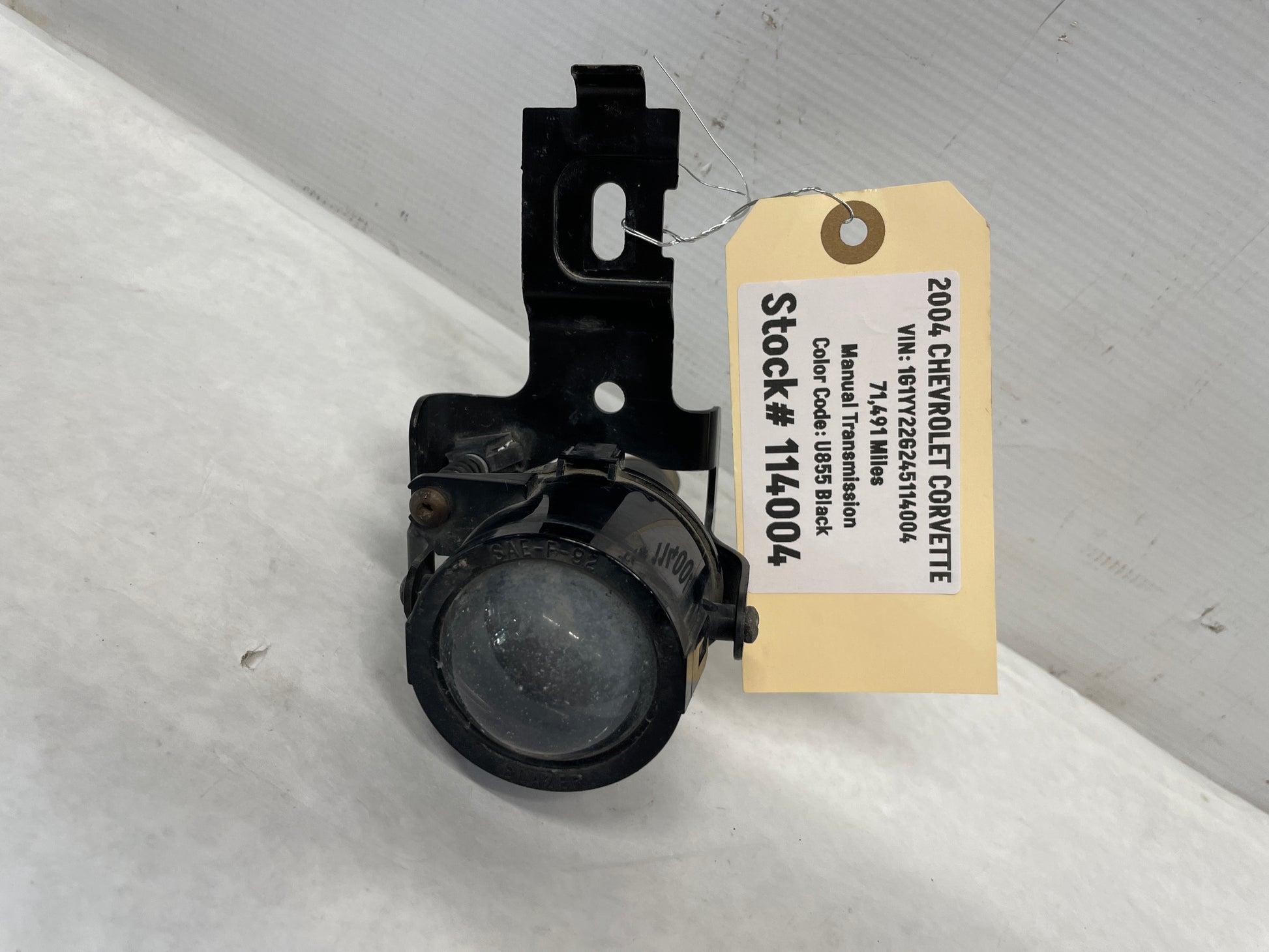 2004 Chevy C5 Corvette LH Driver Fog Light Lamp w/ Bracket OEM - Day's Parts Yard