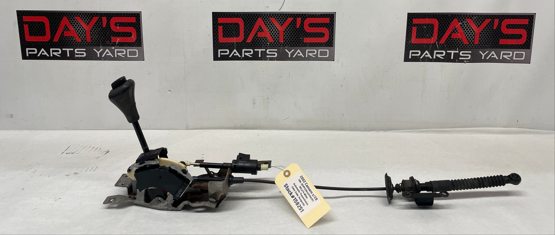 2002 Chevy Camaro Z28 Automatic Transmission Floor Shifter w/ Cable OEM - Day's Parts Yard