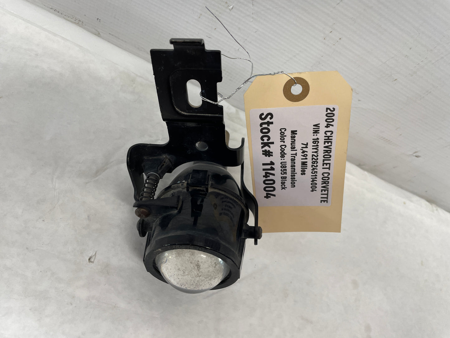 2004 Chevy C5 Corvette LH Driver Fog Light Lamp w/ Bracket OEM - Day's Parts Yard