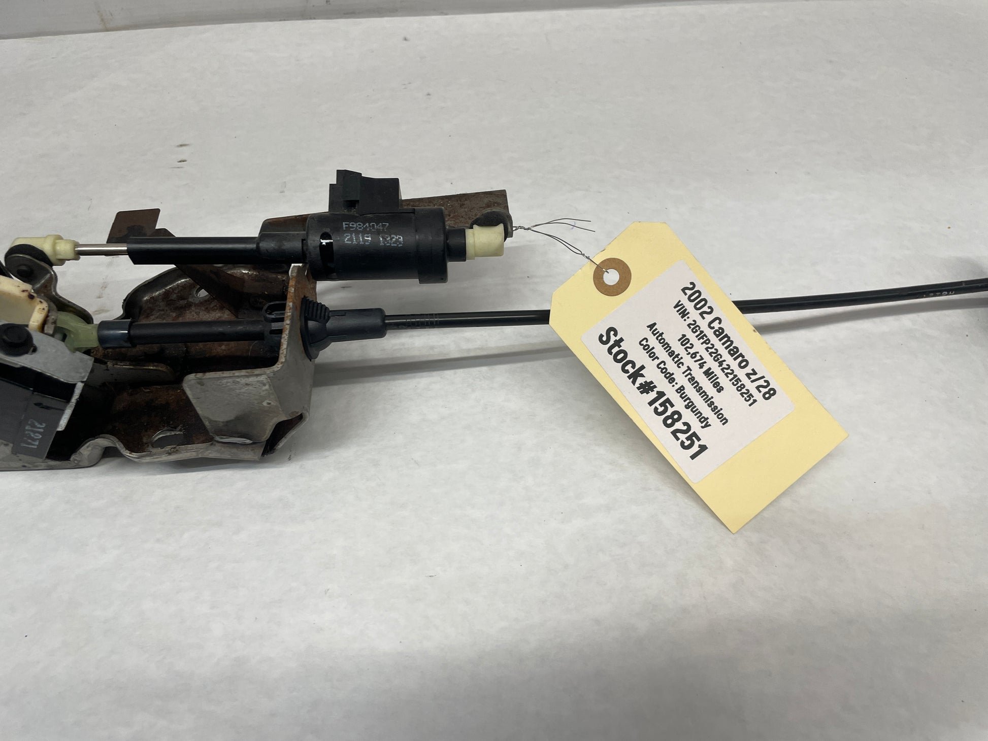 2002 Chevy Camaro Z28 Automatic Transmission Floor Shifter w/ Cable OEM - Day's Parts Yard