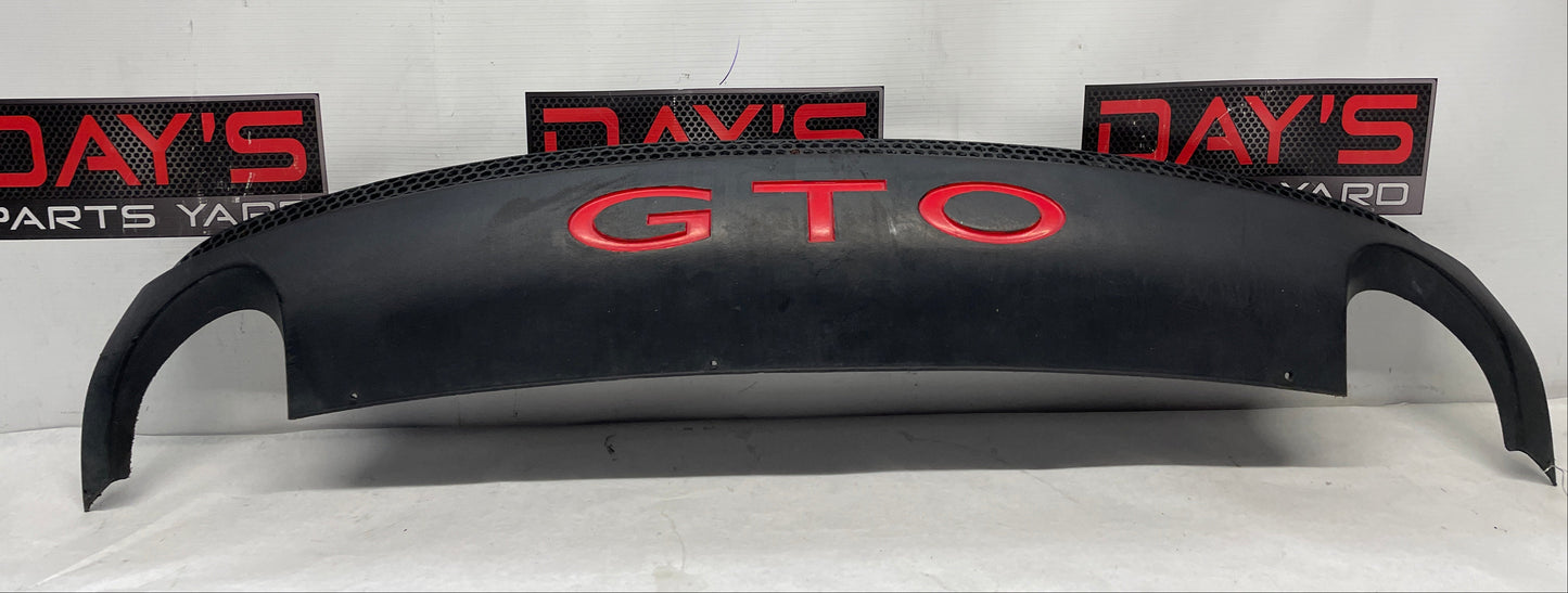 2006 Pontiac GTO Rear Bumper Diffuser Valance Lower Panel OEM - Day's Parts Yard