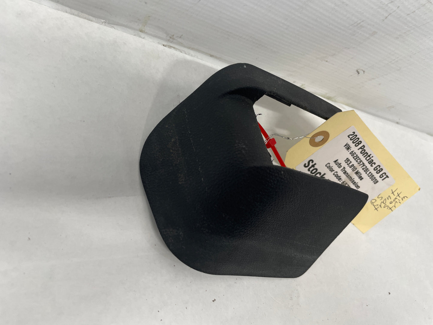 2008 Pontiac G8 GT RH Passenger Front Seat Rear Inner Plastic Track Trim Cover OEM