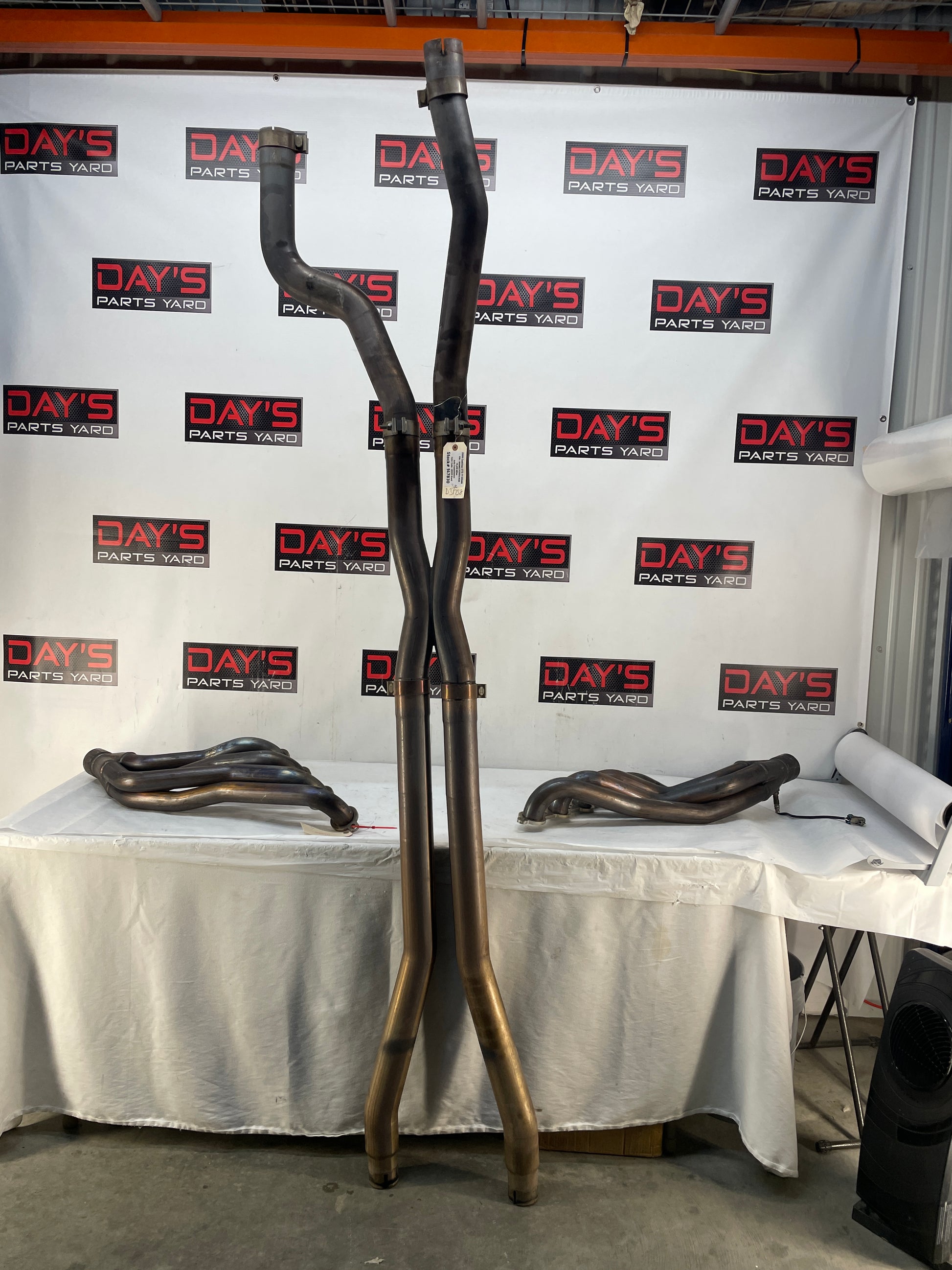 2009 Cadillac CTS-V Sedan Stainless Steel Long Tube Headers & Off Road X Pipe - Day's Parts Yard