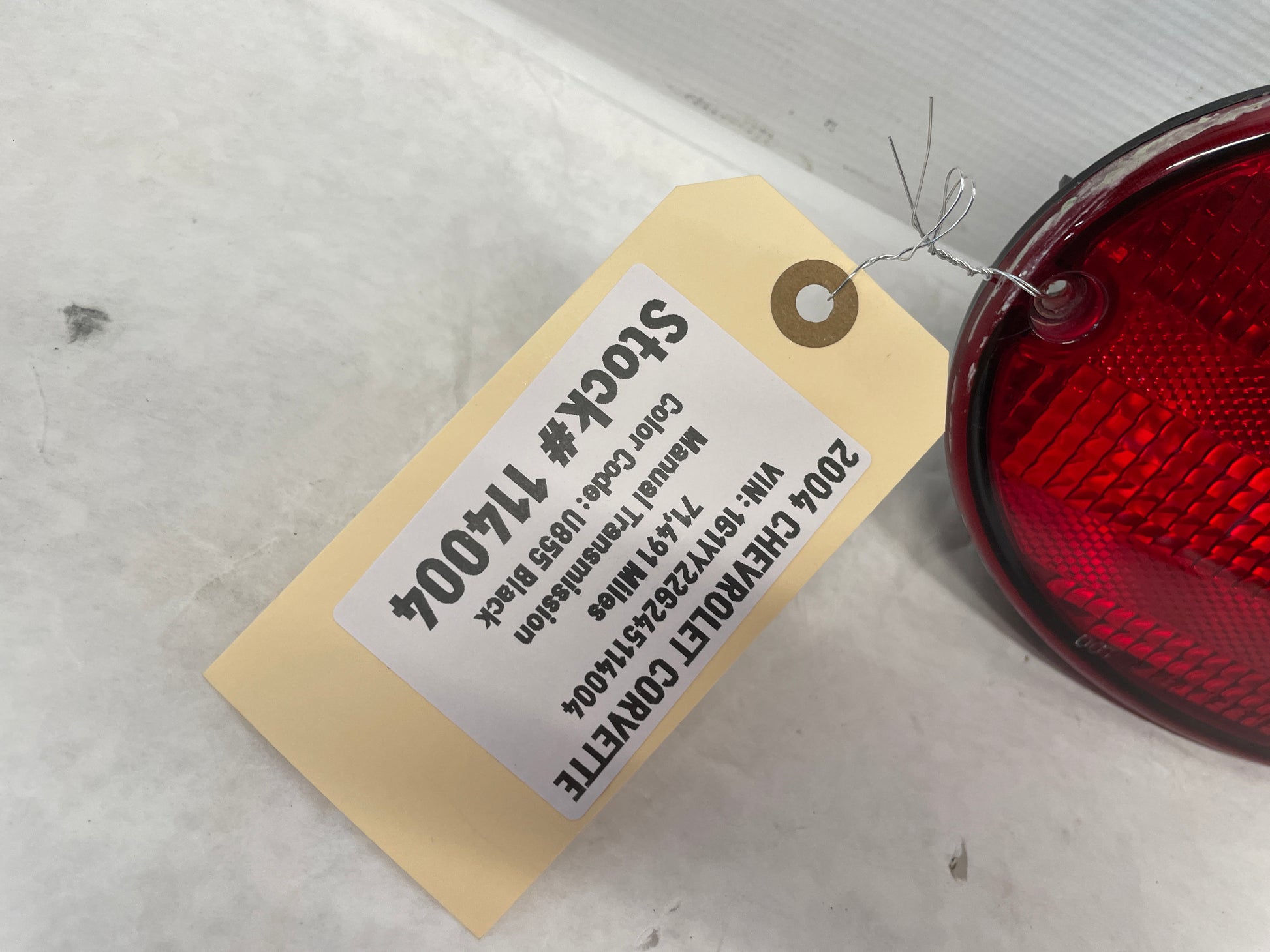 2004 Chevy C5 Corvette LH Driver Taillight Tail Light Lamp OEM - Day's Parts Yard