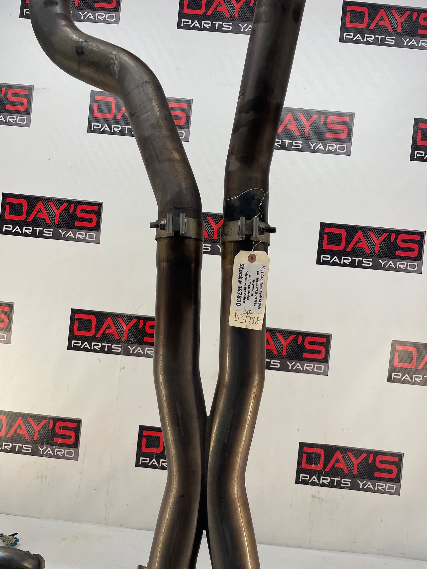 2009 Cadillac CTS-V Sedan Stainless Steel Long Tube Headers & Off Road X Pipe - Day's Parts Yard