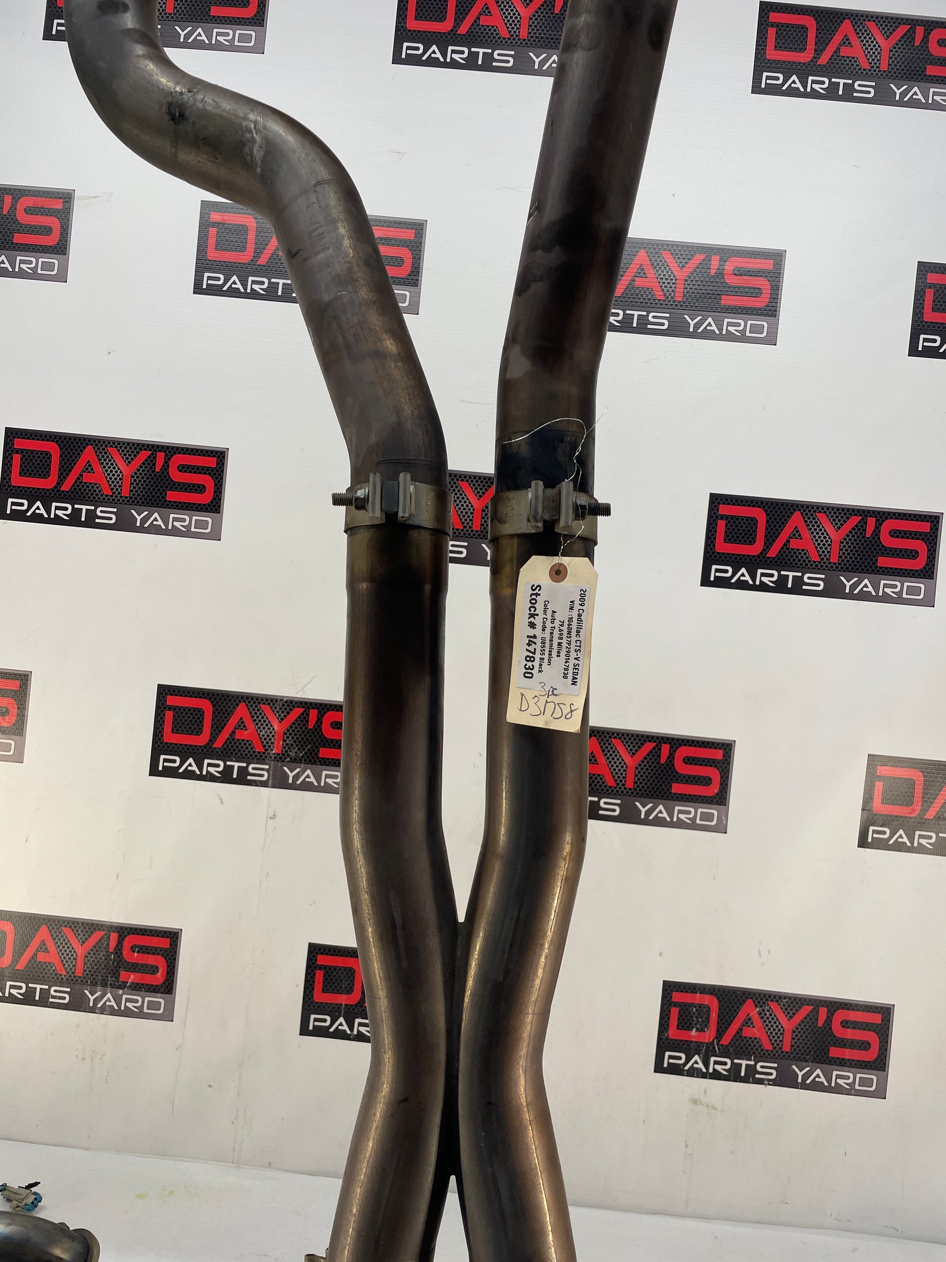 2009 Cadillac CTS-V Sedan Stainless Steel Long Tube Headers & Off Road X Pipe - Day's Parts Yard